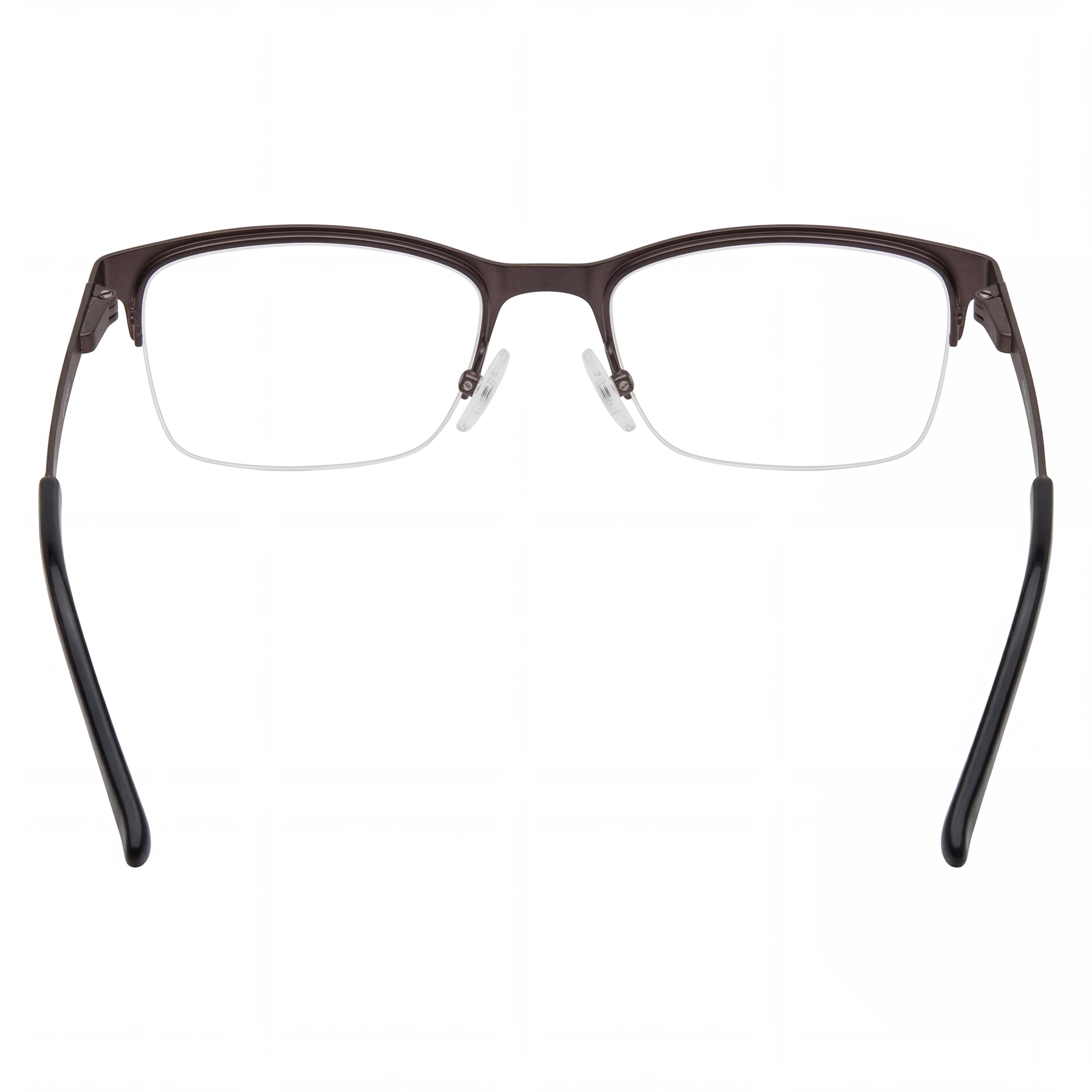 Gafas Chesterfield Ch 108xl para hombre, color gris metalizado, con lentes transparentes de 58 mm, Photo 3