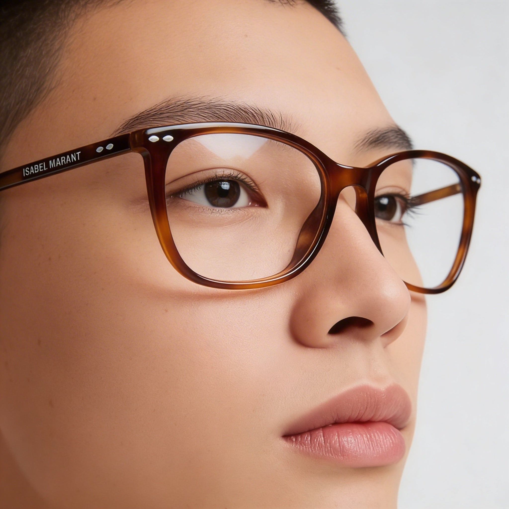 Gafas de sol unisex modernas Isabel Marant con montura de acetato Havana y lentes de policarbonato Havana de 53 mm de ancho., Photo 3