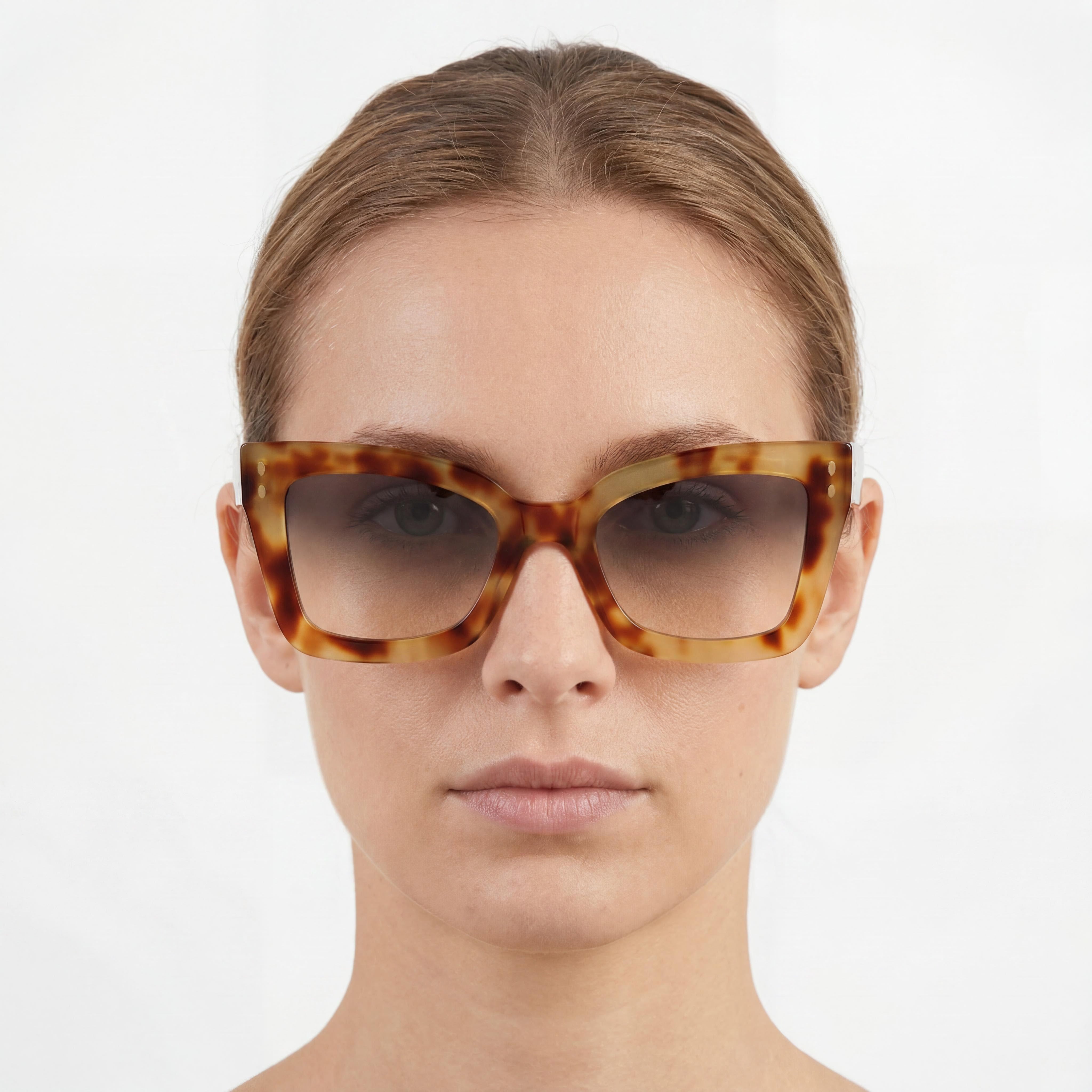 Isabel Marant Trendy Acetate Women's Havana Honey Grey Acetate Frame UV Protected 52mm Sunglasses, Photo 5