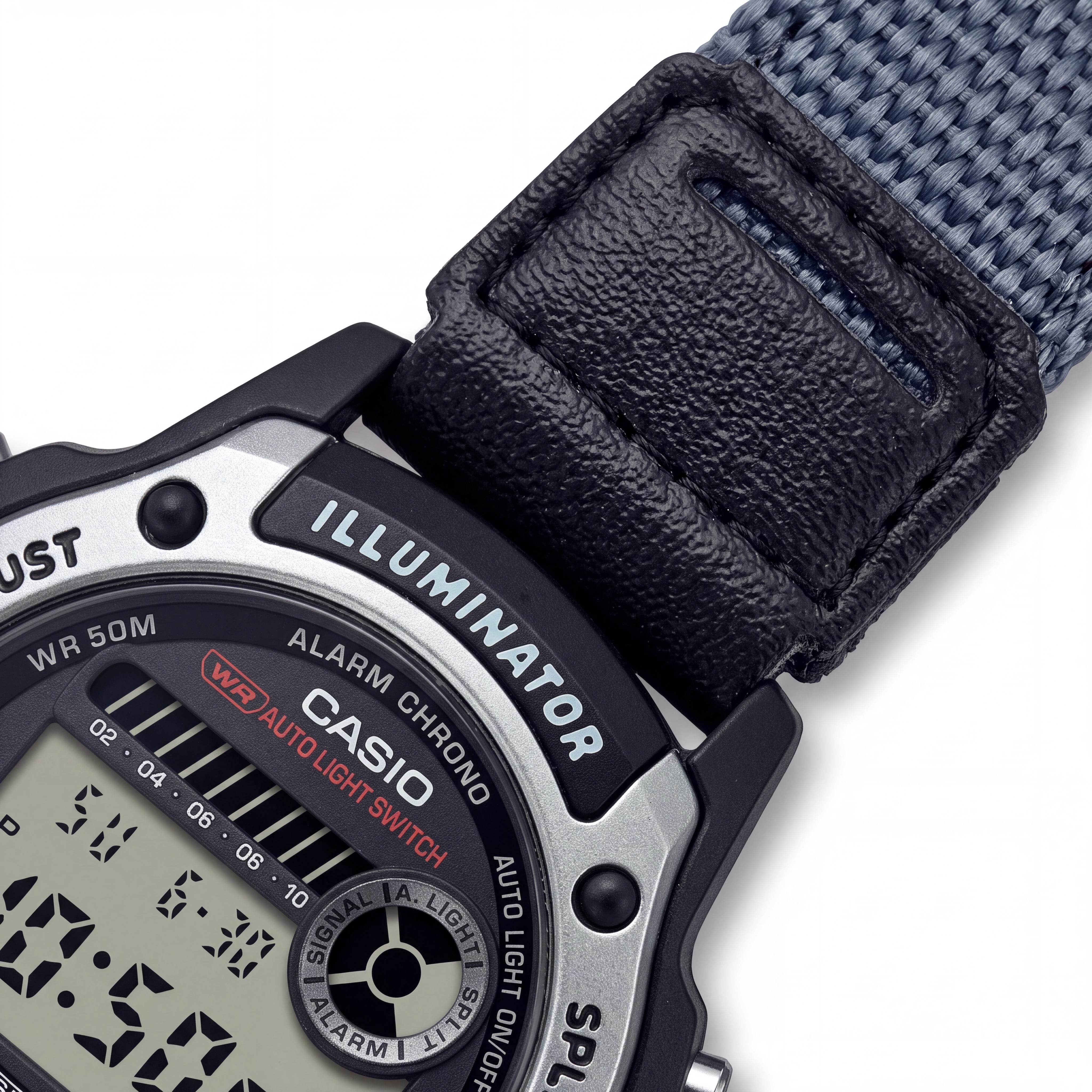 Casio Modern W-220HF-8AVDF Unisex Digital Watch, Grey Black Durable Resin, 50m Water Resistant, Photo 3