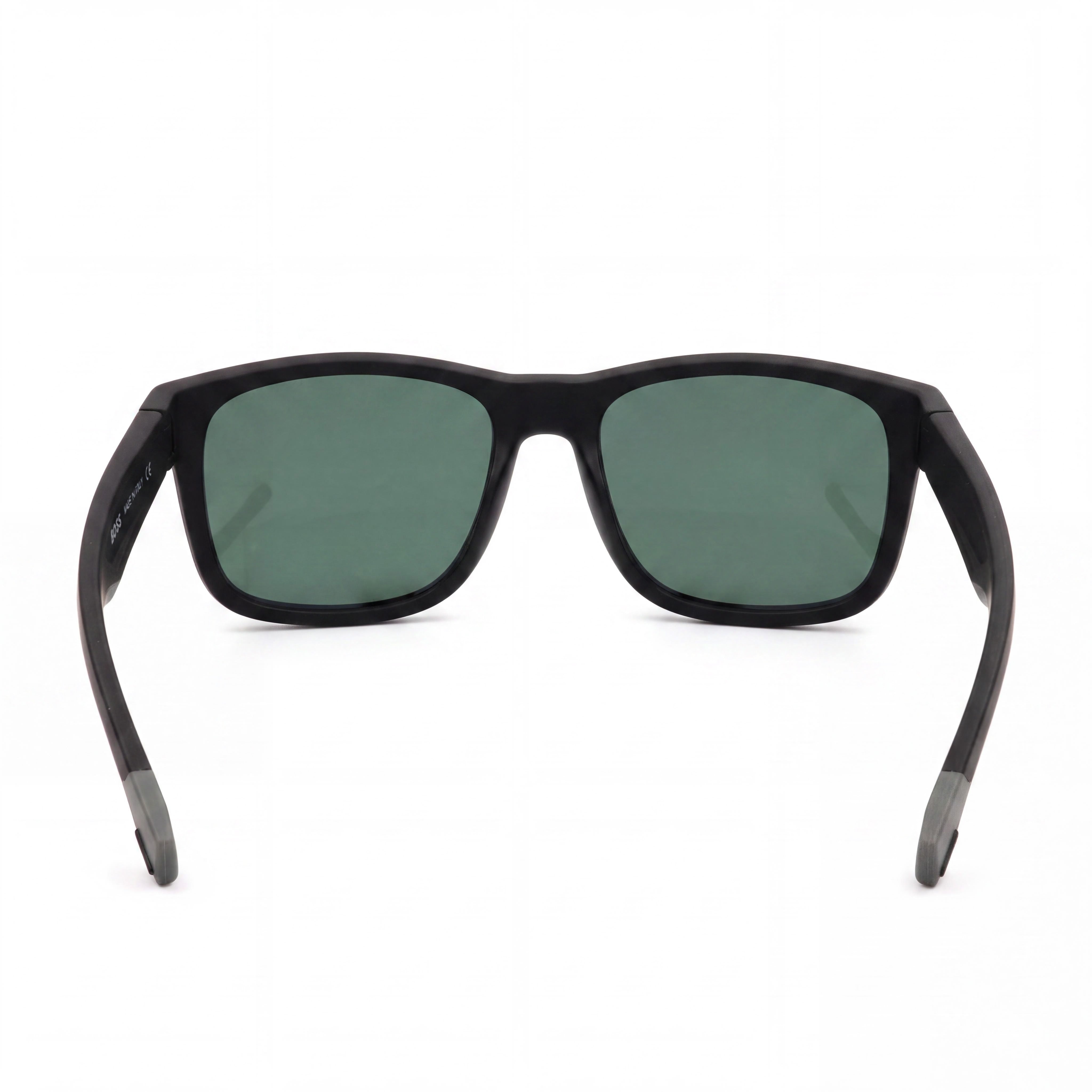 HUGO BOSS Modern Unisex Matte Black Grey ECO POLYAMIDE Frame Green Non-Polarized UV Protected Lenses 55mm, Photo 4