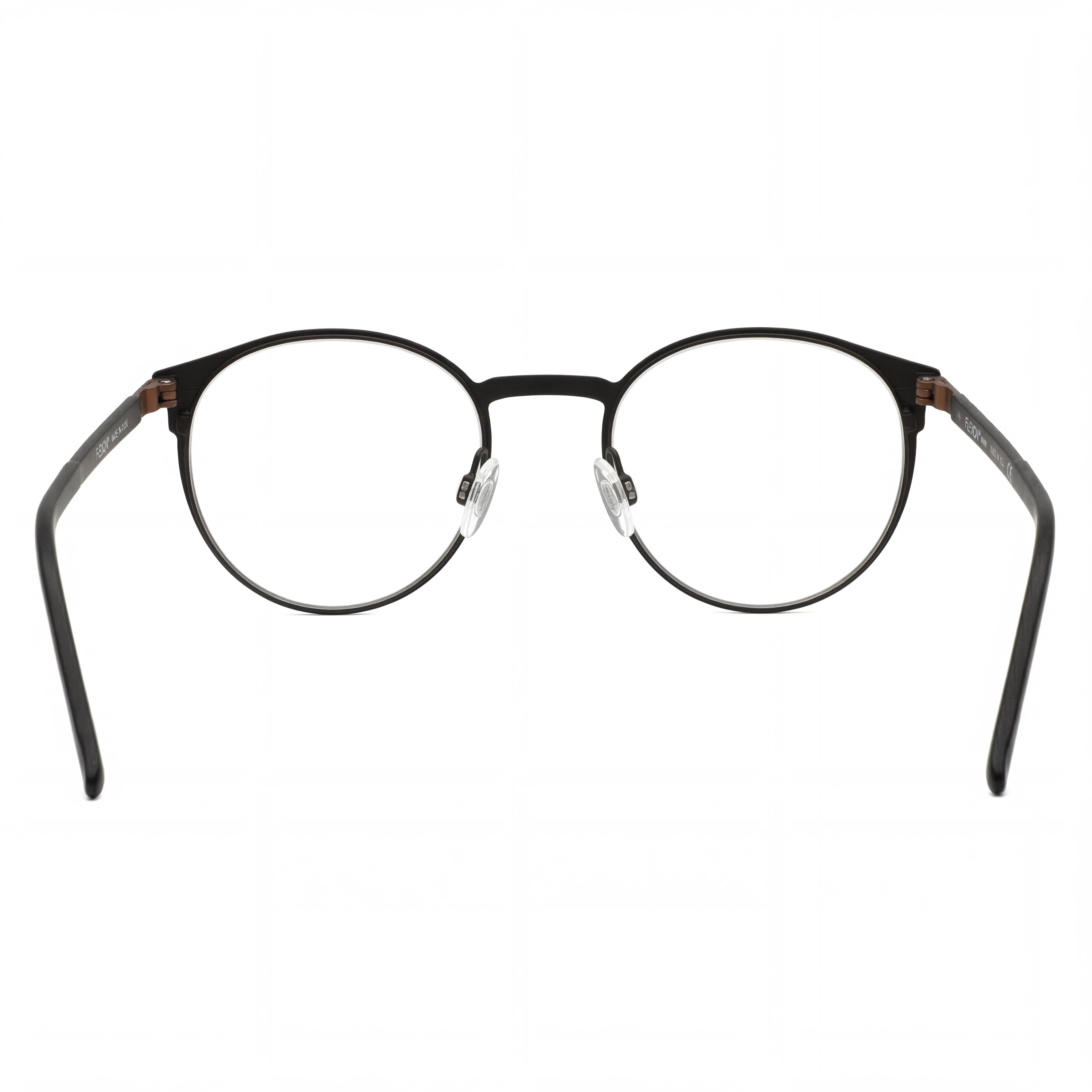 Flexon B2075 Unisex Metal Eyeglass Frame Black 49mm, Photo 3