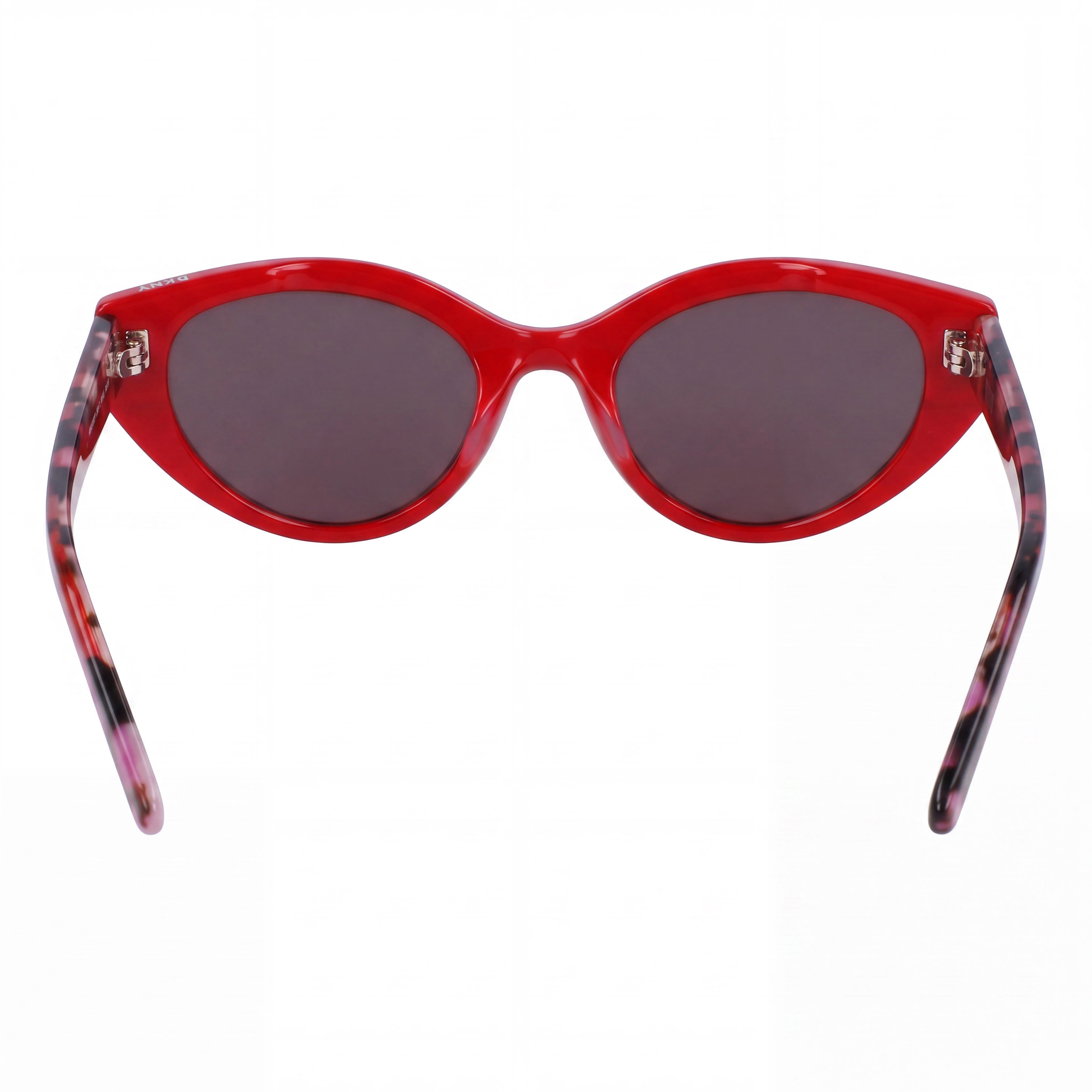 DKNY Classic Women's Red Acetate Frame Eyewear with UV Protection, Non-Polarized Polycarbonate Lenses, Size 51-20-140, Photo 4