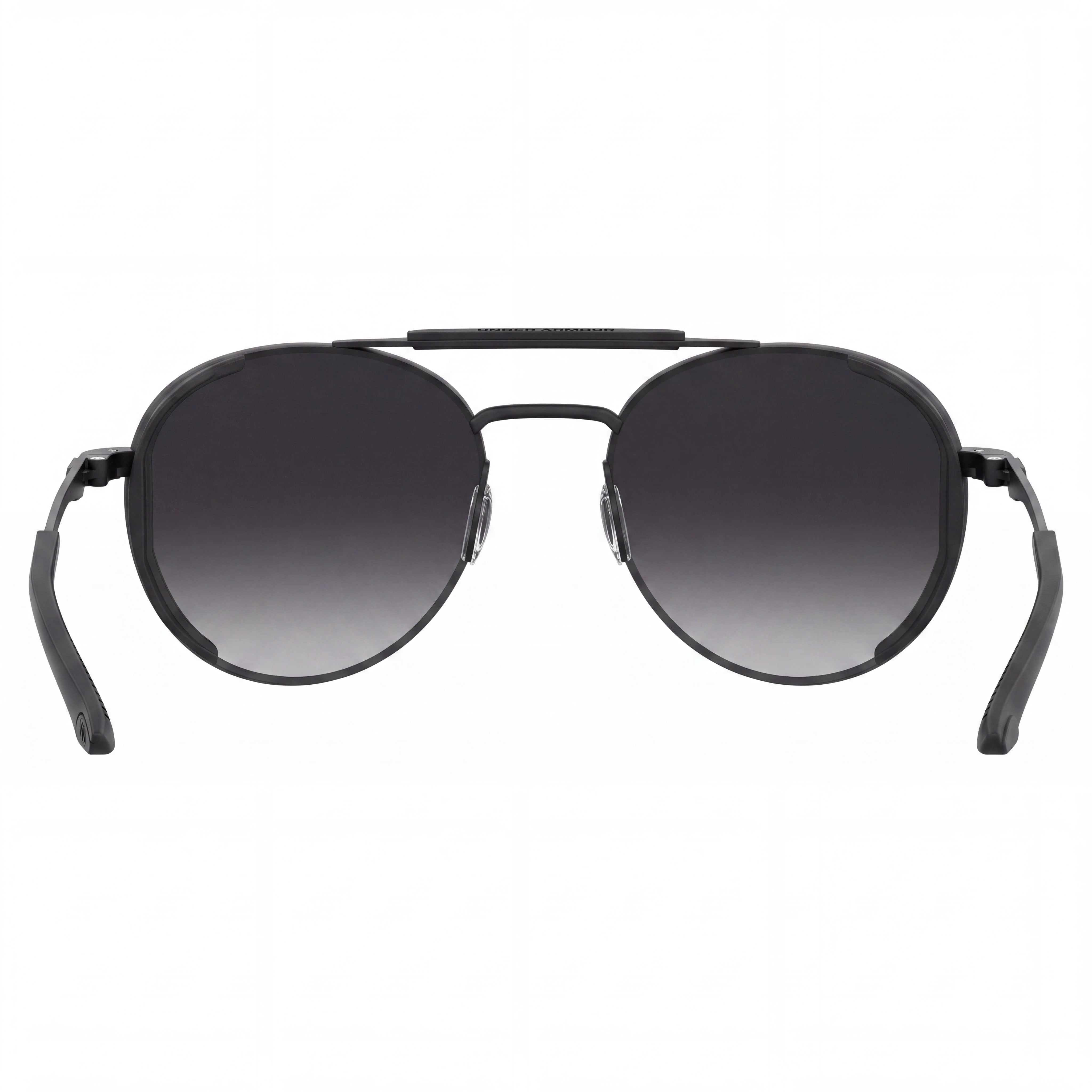 Under Armour UA 0008/G/S Unisex Sunglasses with UV Protection, Matte Black Alloy Steel Frame, Matte Black Lenses, 55mm, Photo 4