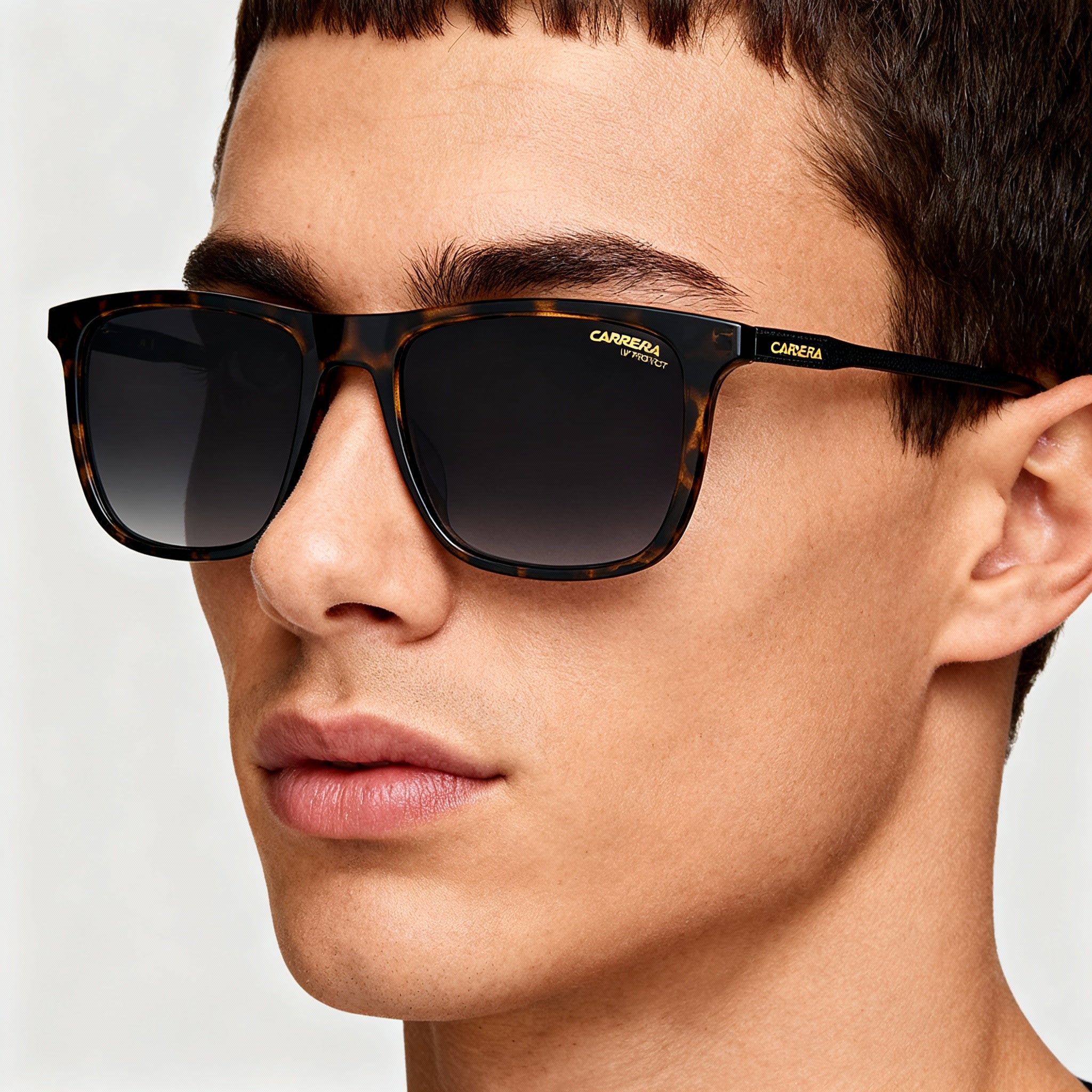 Carrera 261/S Unisex Square Havana Polyamide Grey Gradient Non-Polarized Sunglasses 53mm, Photo 4