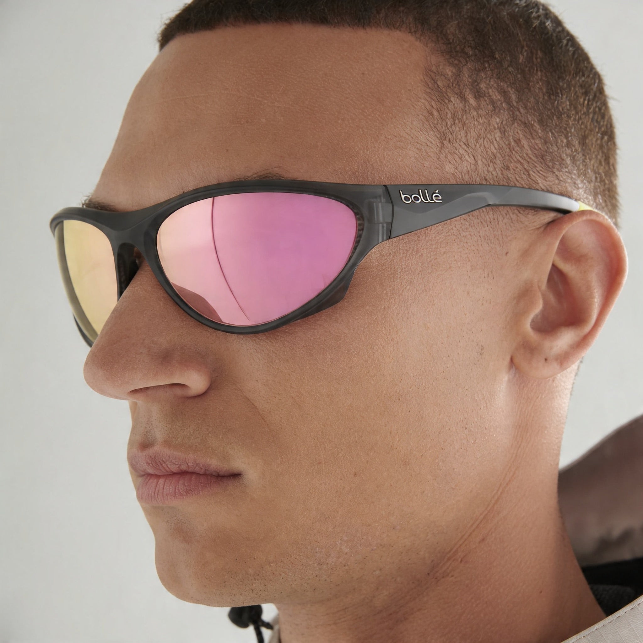 bollé Messenger Premium Gafas de sol polarizadas ligeras de nailon unisex, Liberty Borgoña, Marrón Rosa 65 mm, Photo 4