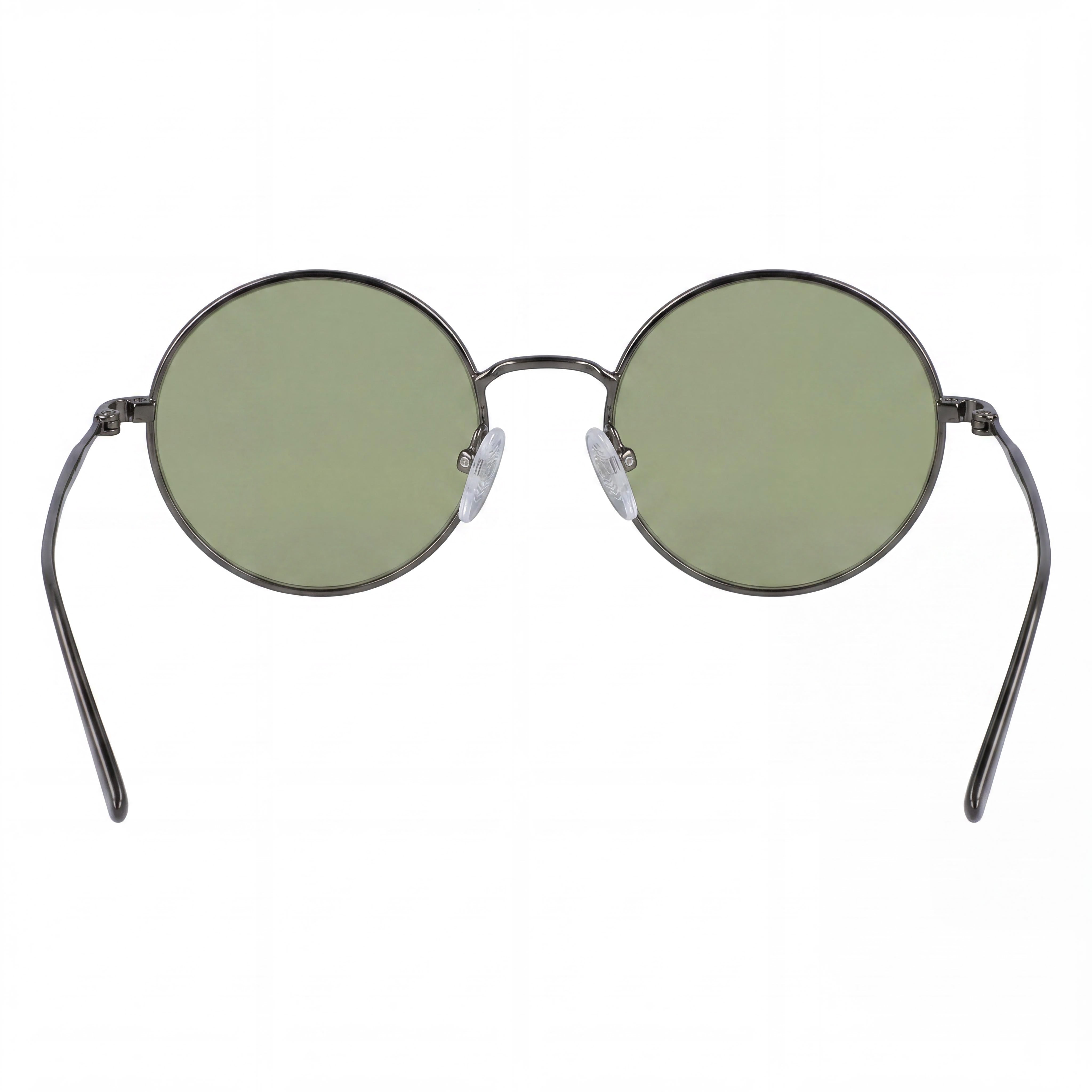 Gafas de sol redondas DKNY para mujer, montura de plástico, protección UV, no polarizadas, color verde metalizado, 47-19-135, Photo 3