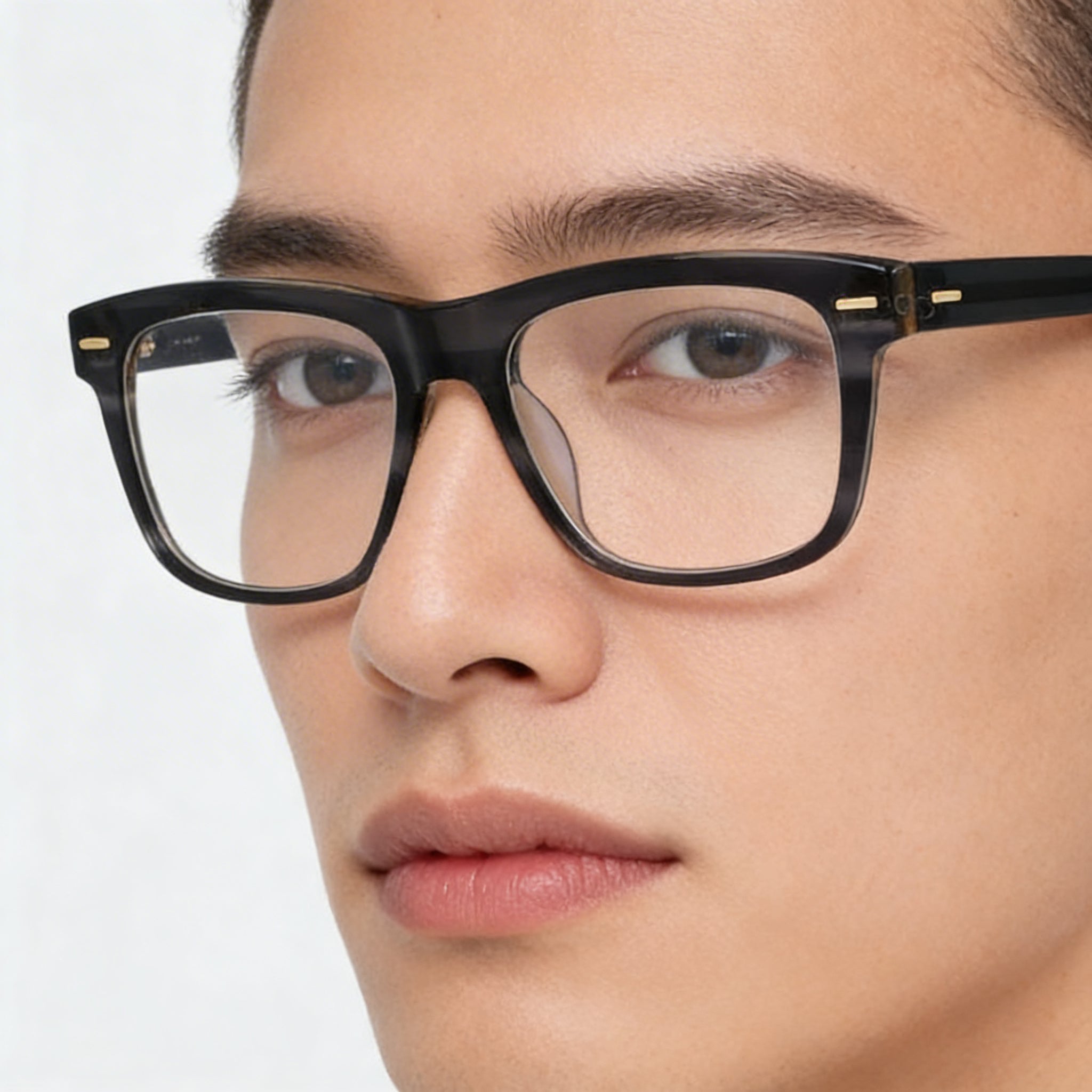 Gafas de sol unisex Calvin Klein CK22538 de acetato polarizado con rayas grises de 55 mm, Photo 4