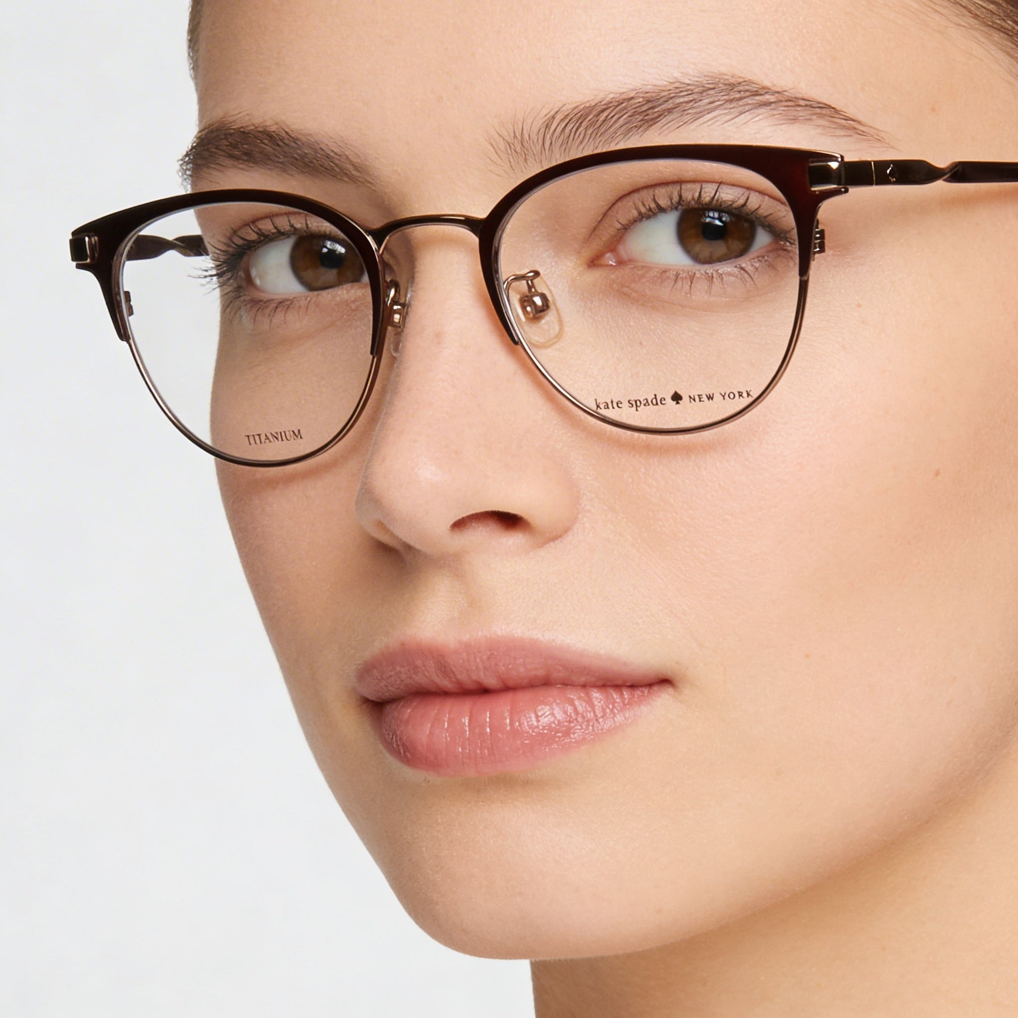 kate spade new york Danyelle/F Women's Titanium Brown Havana 49mm Eyeglasses, Photo 4
