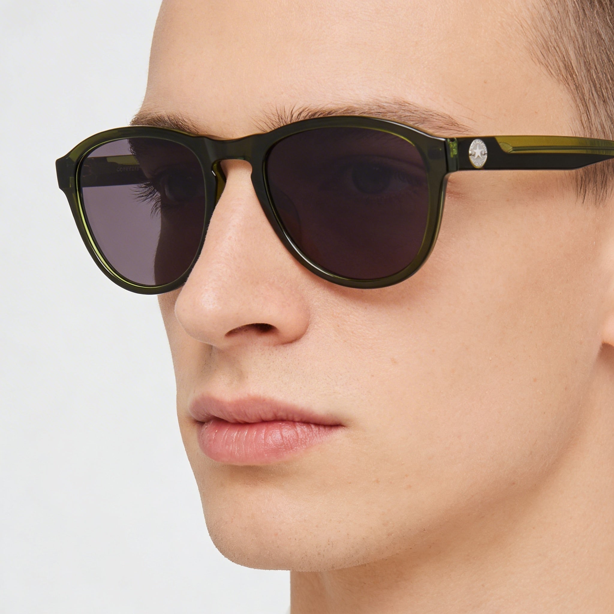 Converse Cv567s Unisex Aviator Crystal Cargo Laminate Acetate Sunglasses 54mm UV 400 Non-Polarized, Photo 3