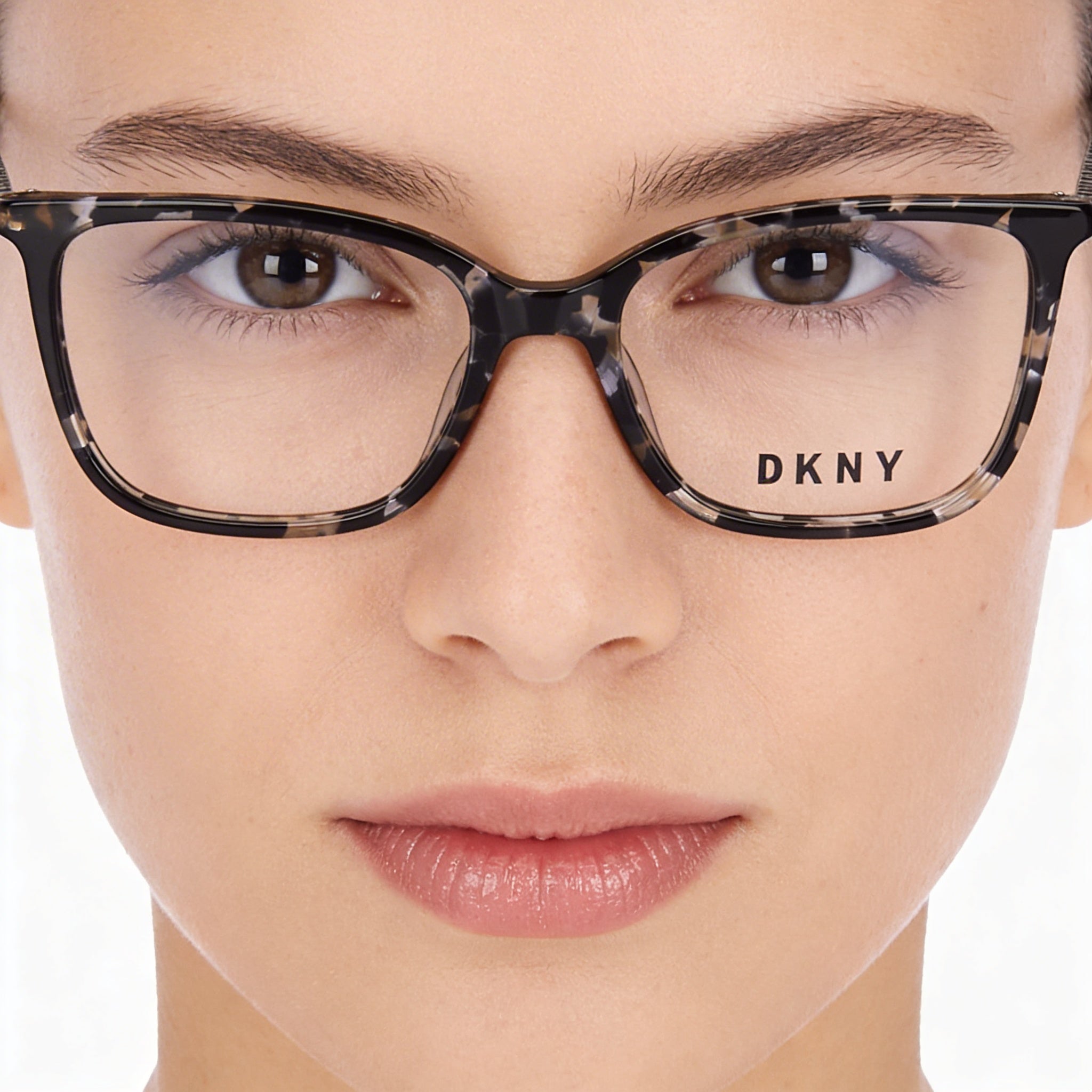 DKNY Dk7008 Unisex Eyeglasses featuring a Black Tortoise Alloy Steel Frame and Polycarbonate Non-Polarized Lenses 52mm, Photo 4