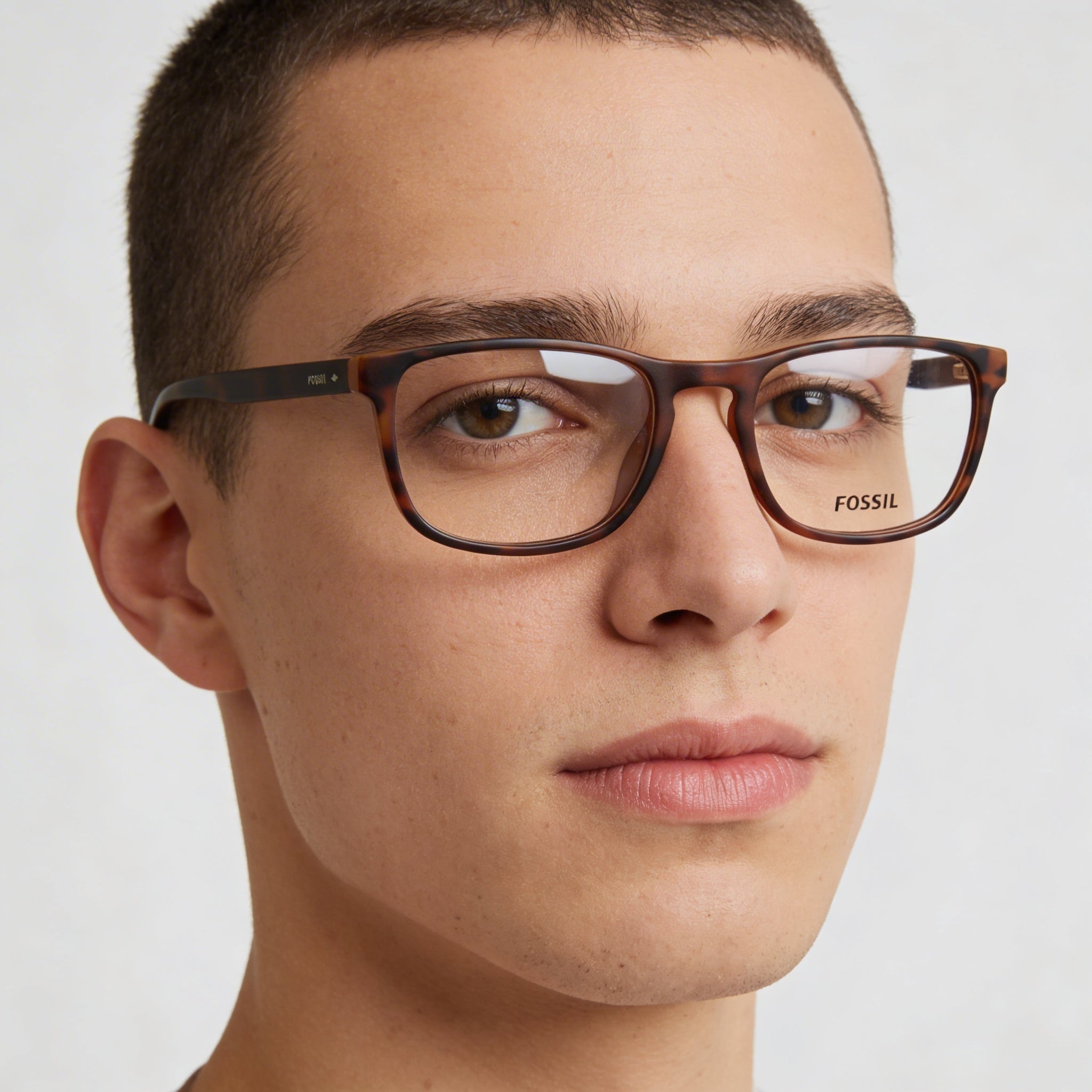 Gafas Fossil Modern Unisex ECO CELLULOSE con montura Habana mate (lente 51 mm, puente 19 mm, patilla 145 mm), Photo 3
