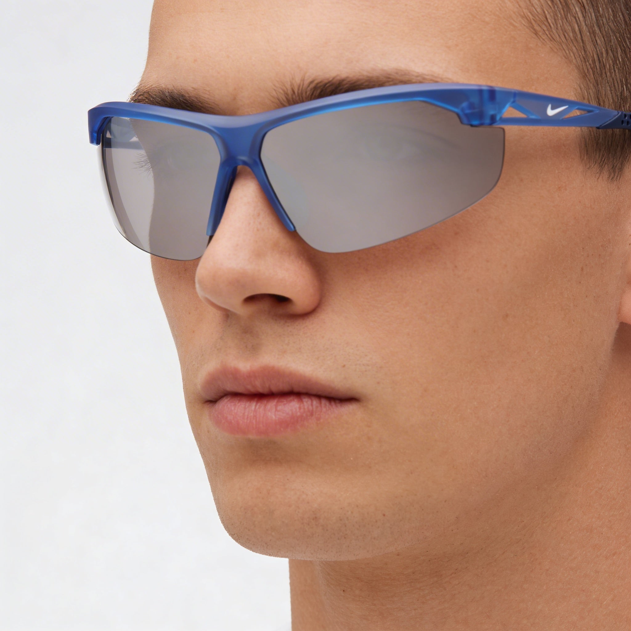Nike Modern Iniettato Non-Polarized Men's Multicoloured Sunglasses with Matte Polar Chrome Mirror Lenses 75-7-135, Photo 4