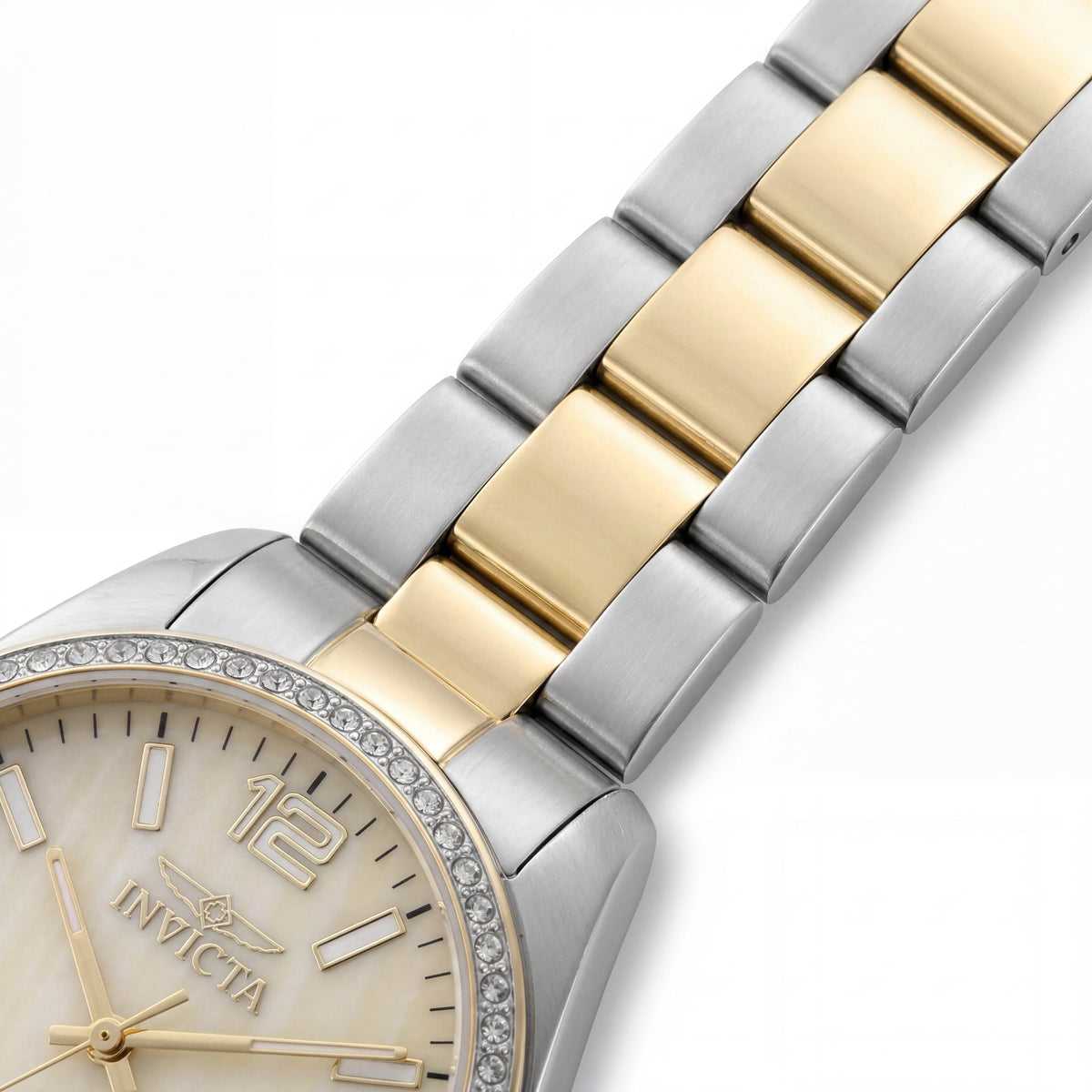 Invicta Specialty 50135 Reloj de pulsera de cuarzo de acero inoxidable para mujer, caja de 38 mm, resistente al agua 5 ATM, Photo 3