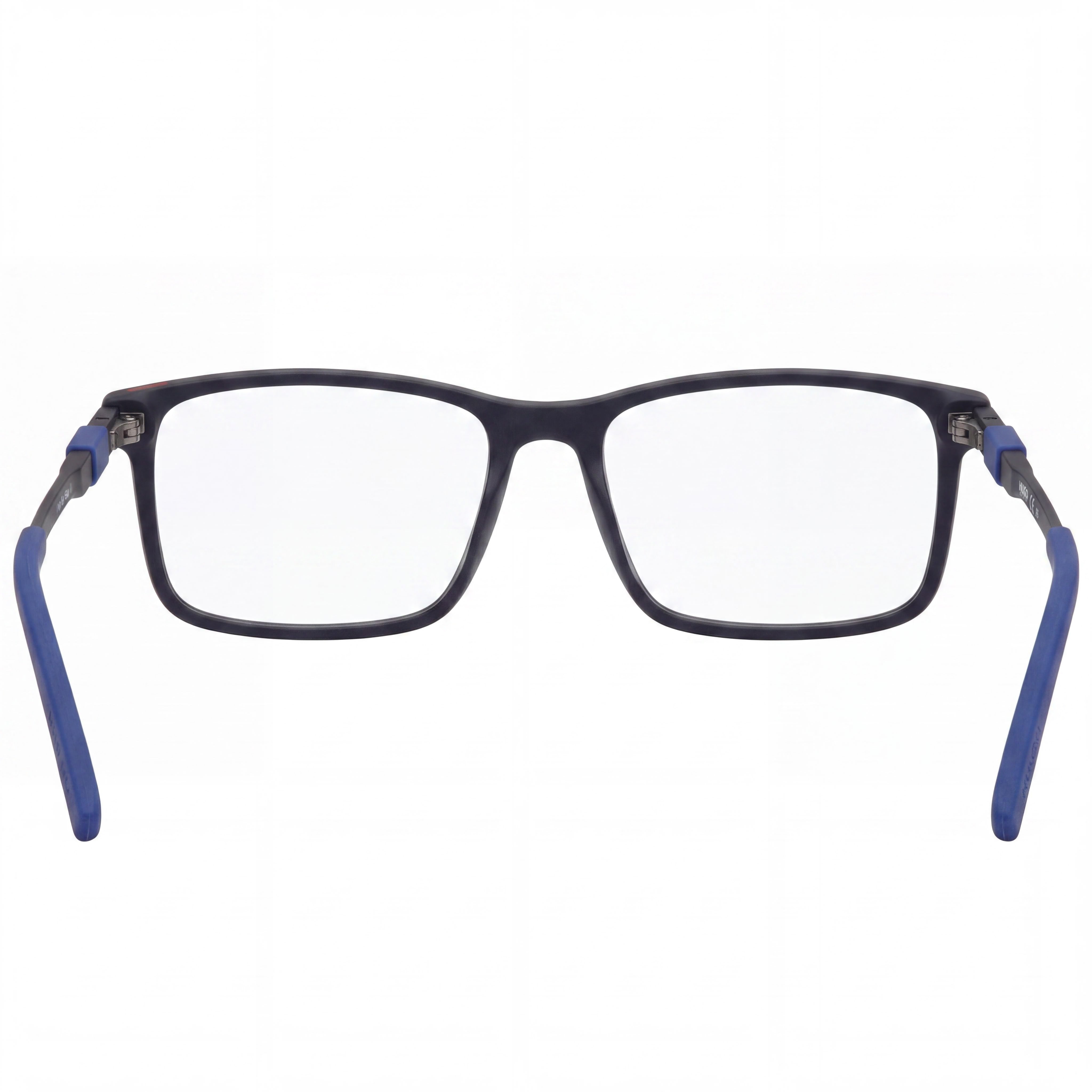 Gafas unisex modernas BOSS con montura de acetato en azul mate y lentes de policarbonato no polarizado de 54 mm, Photo 3