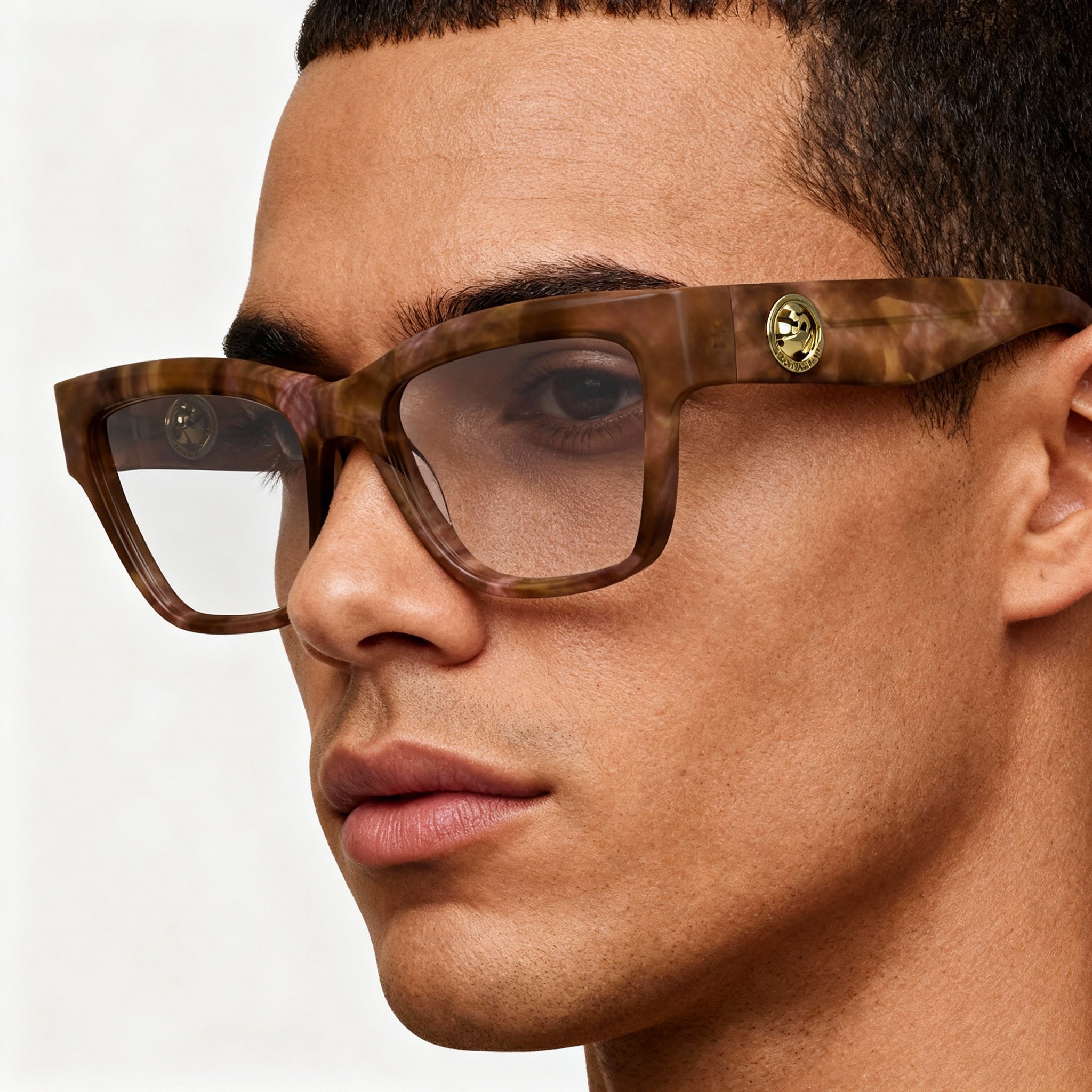 Longchamp LO2743 Men's Casual Acetate Eyeglasses Marble Brown Rose Non Polarized 52-17-140, Photo 4