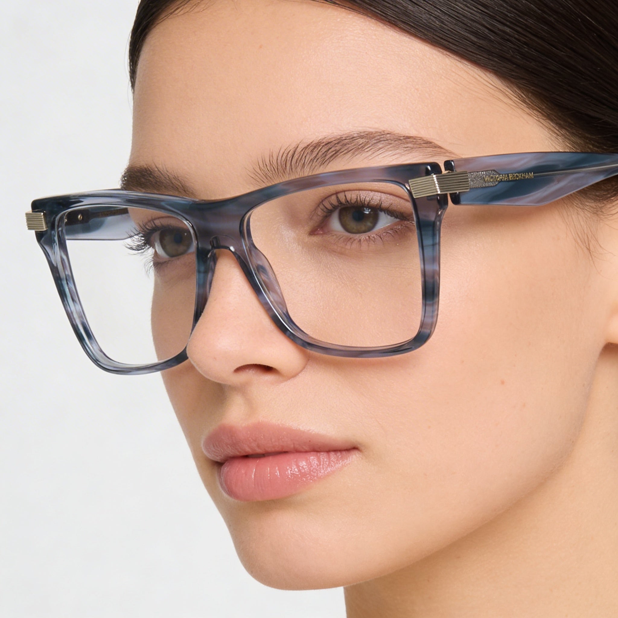 Victoria Beckham Vb2677 Women's Eyeglasses in Grey Horn, Lens Width 53mm, Bridge 15mm, Temple Length 140mm, Photo 5