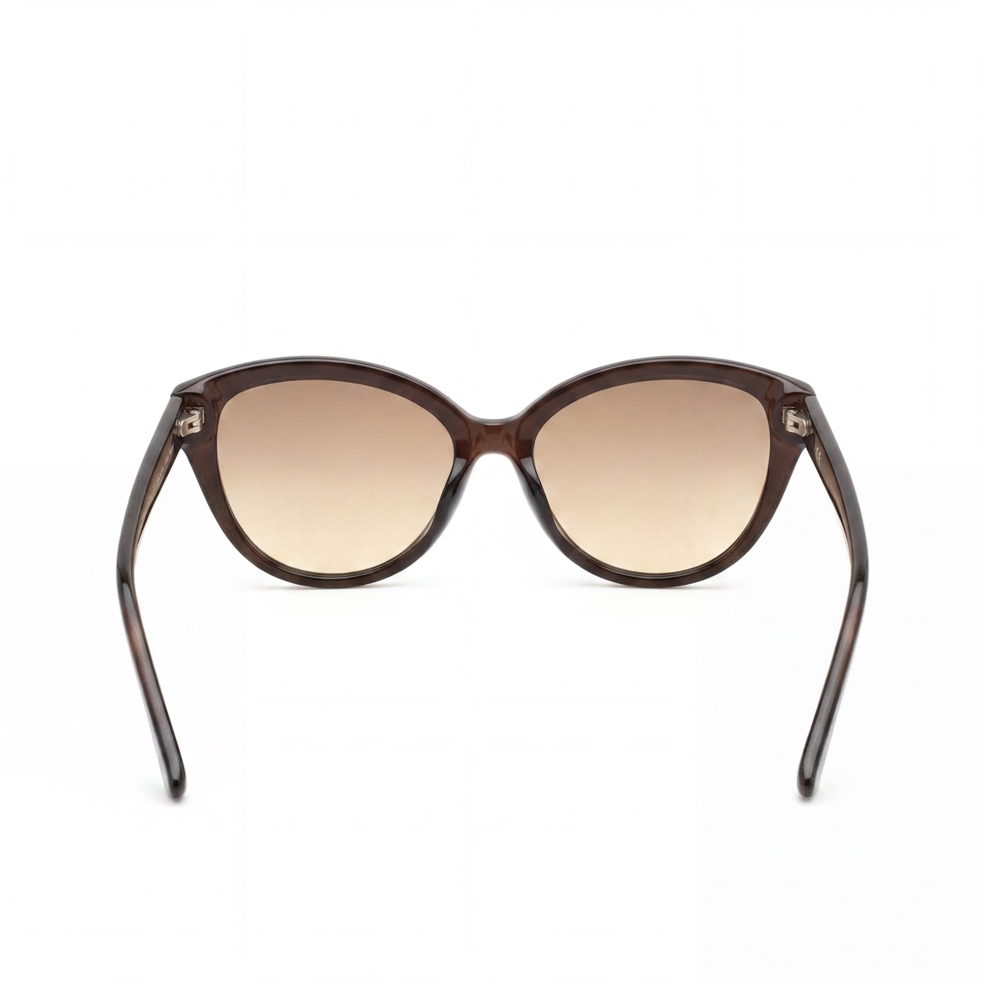 Gafas de sol Calvin Klein CK19536S para mujer, con protección UV, montura de plástico marrón cristal, lentes marrones, 55 mm, Photo 4