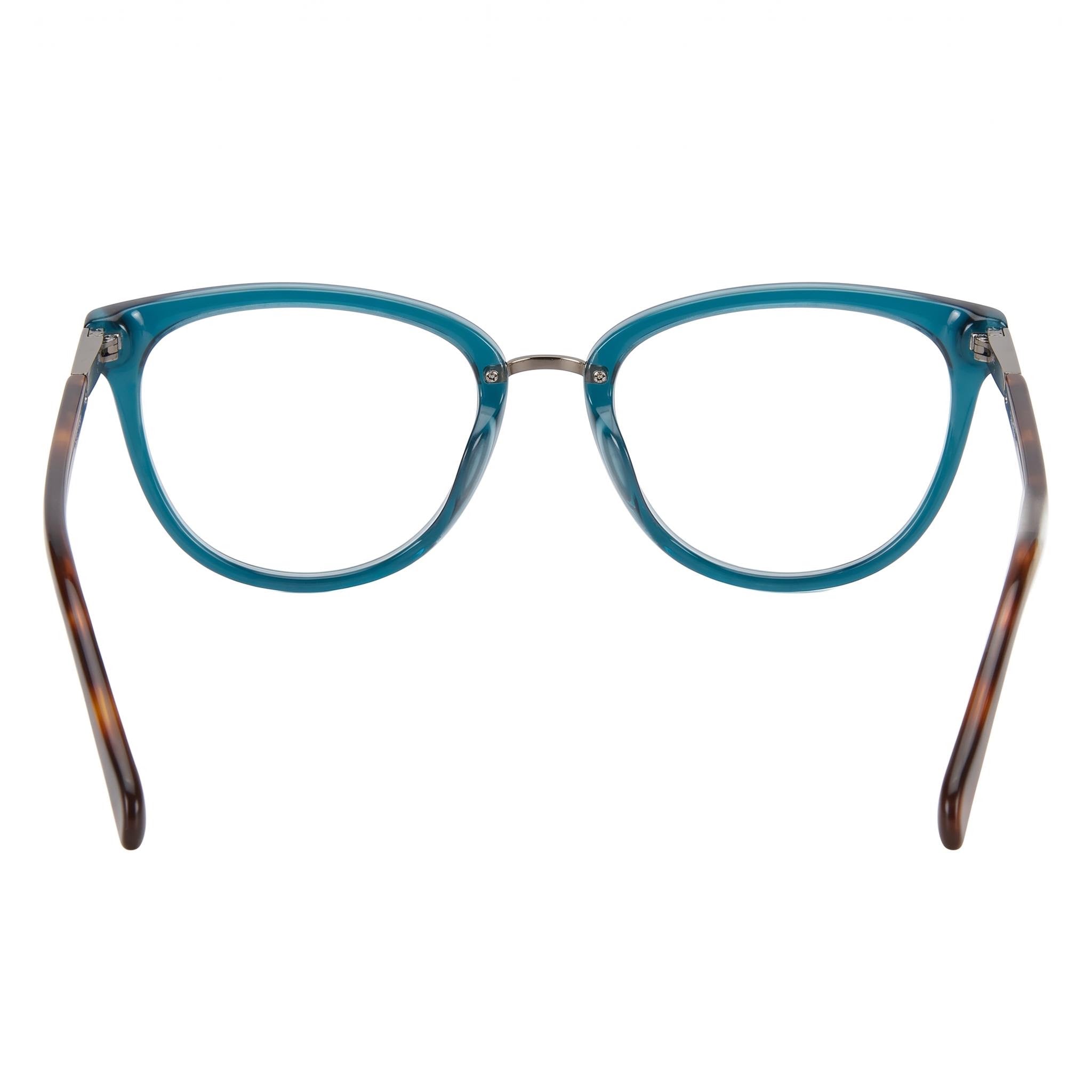 Montura óptica de acetato Fossil FOS 7123 para mujer, color aguamarina con cristales, 52 mm, Photo 3