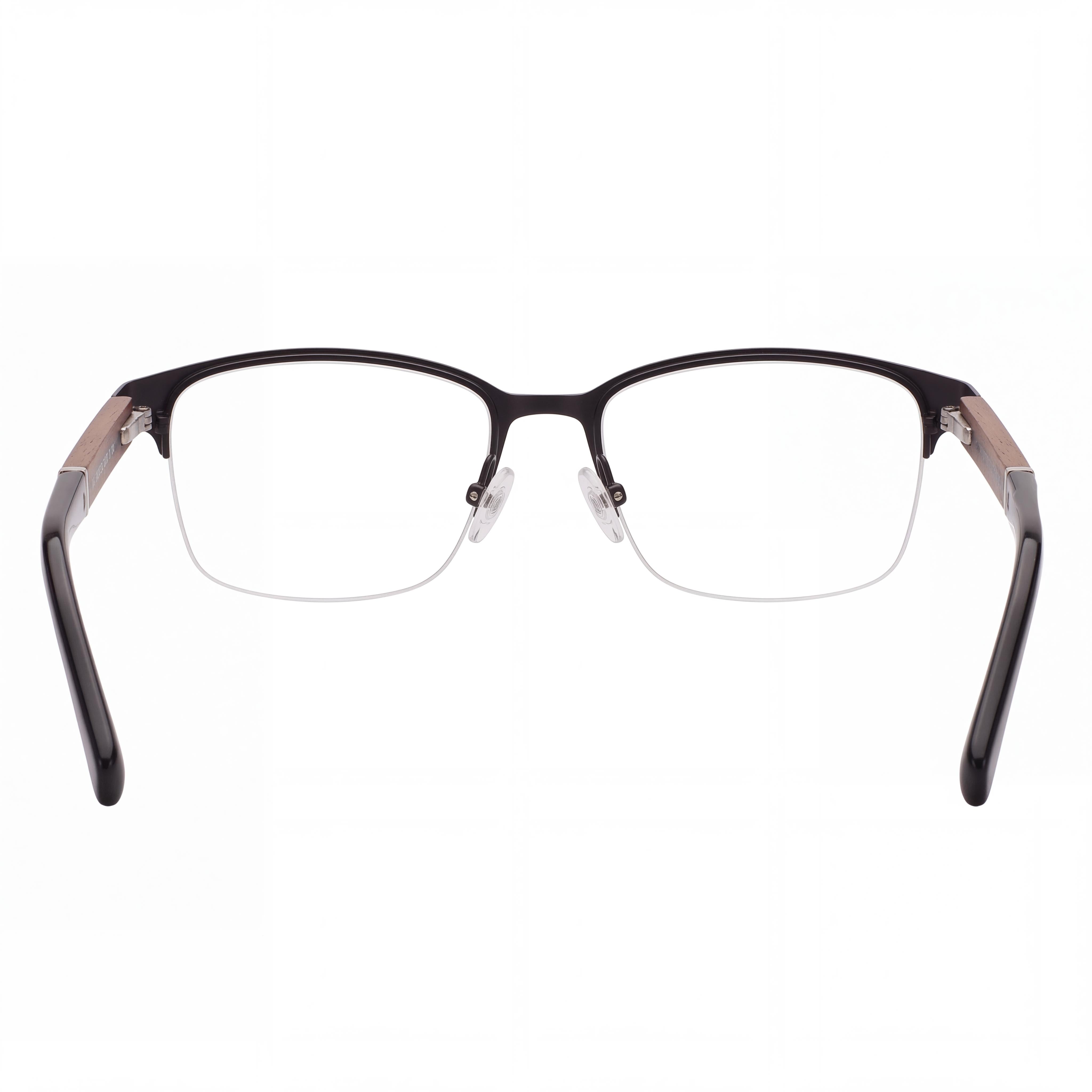Montura de gafas ópticas Jones New York Vjom375 para hombre, color negro, tamaño de lente 53 mm, puente 17 mm, patilla 145 mm, Photo 3