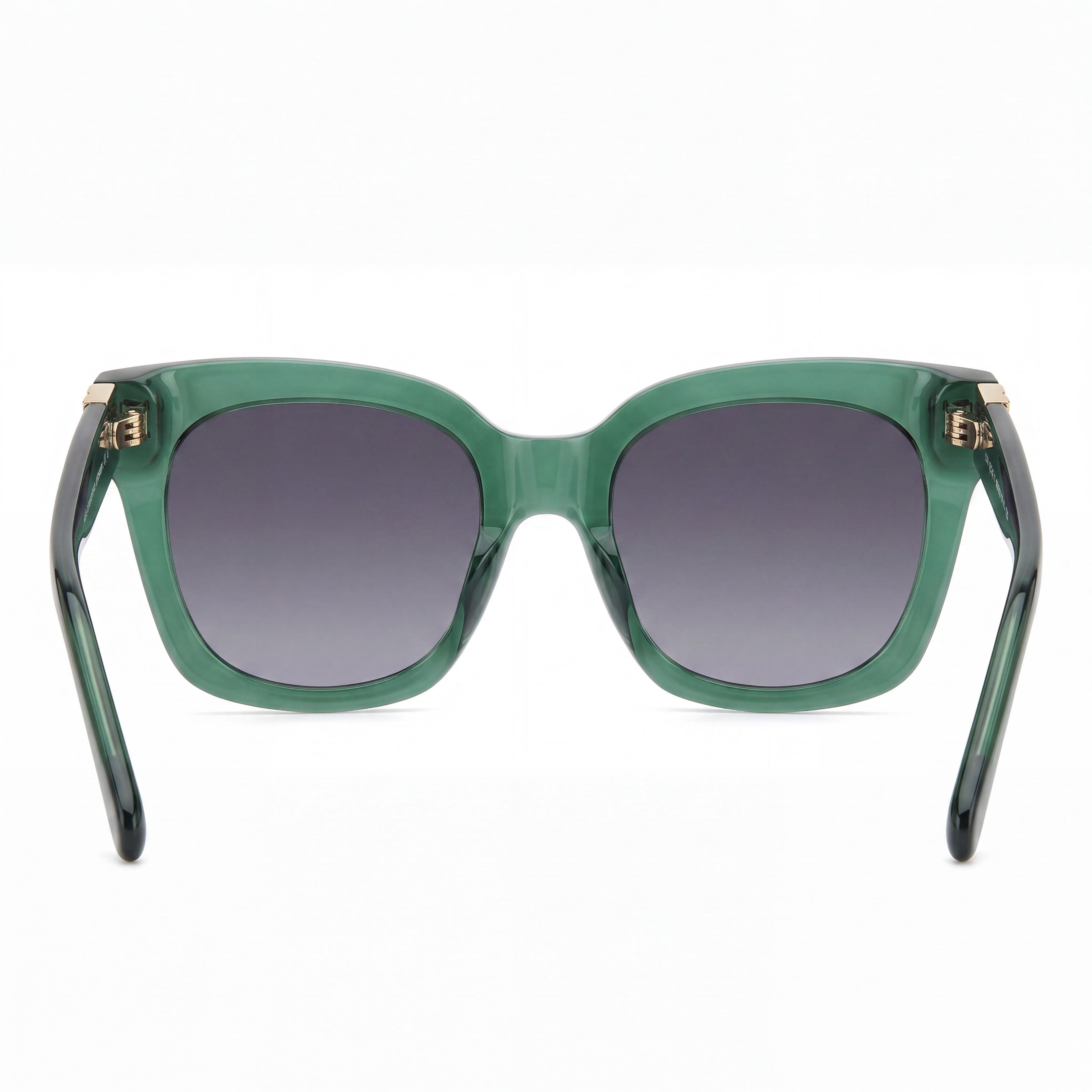 kate spade new york Constance/G/S Square Women's Green Acetate Dark Grey Shaded Sunglasses 53mm Lens, Photo 3