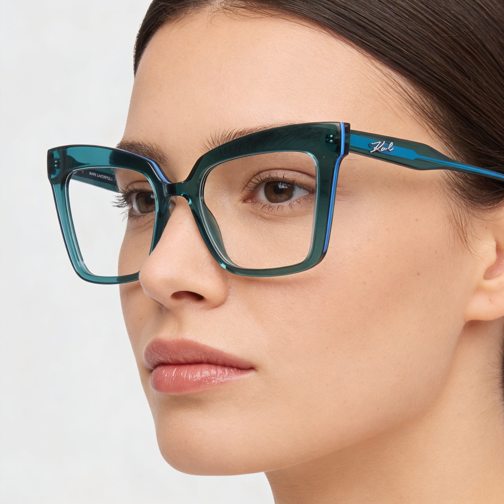 Gafas de sol KARL LAGERFELD Modern KL6136 para mujer con montura inyectada, color petróleo y lentes de policarbonato de 51 mm, Photo 5