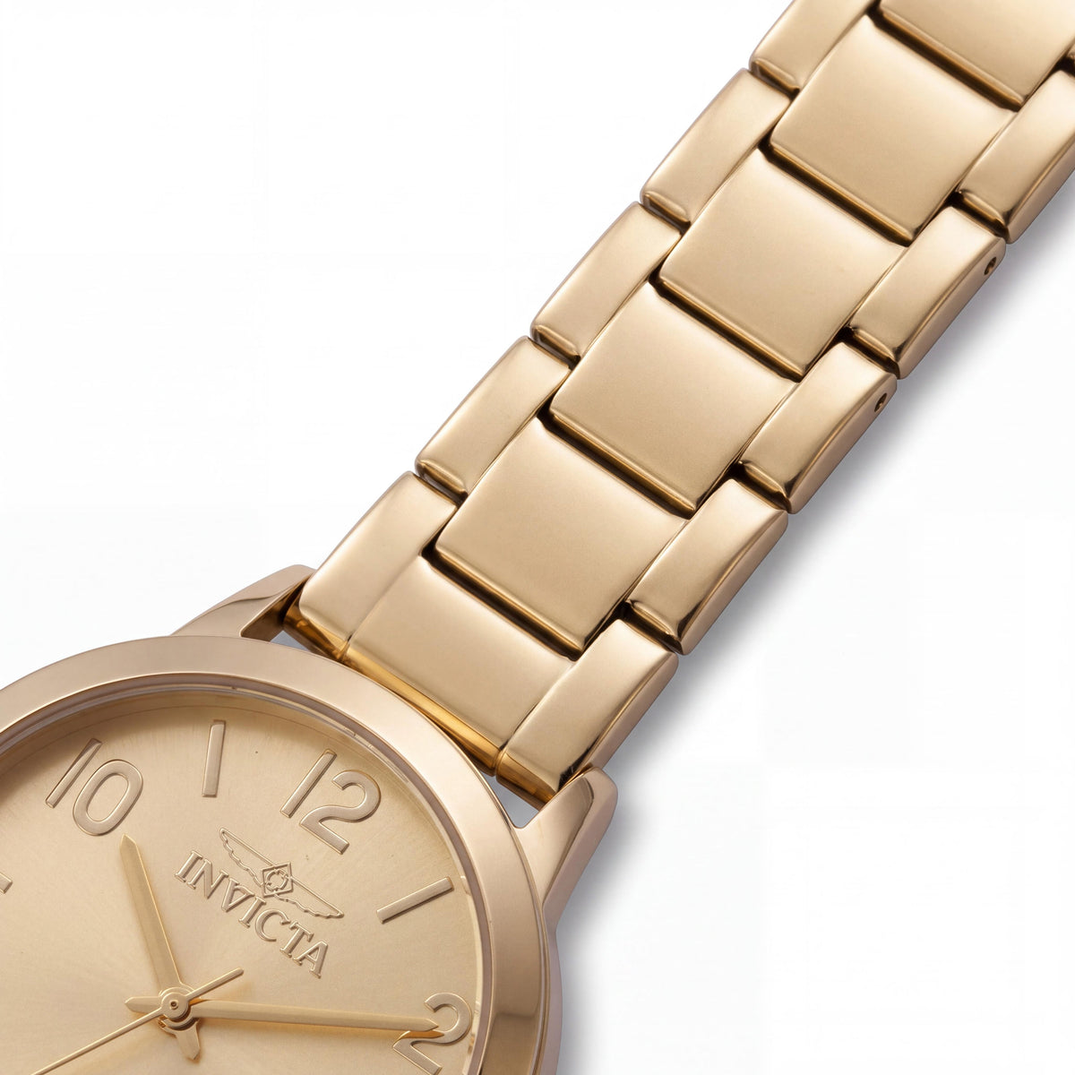 Invicta Wildflower 47271 Unisex Oro Dial Acero Inoxidable Correa Cuarzo 3 Bares Resistente al Agua Reloj 34mm, Photo 3