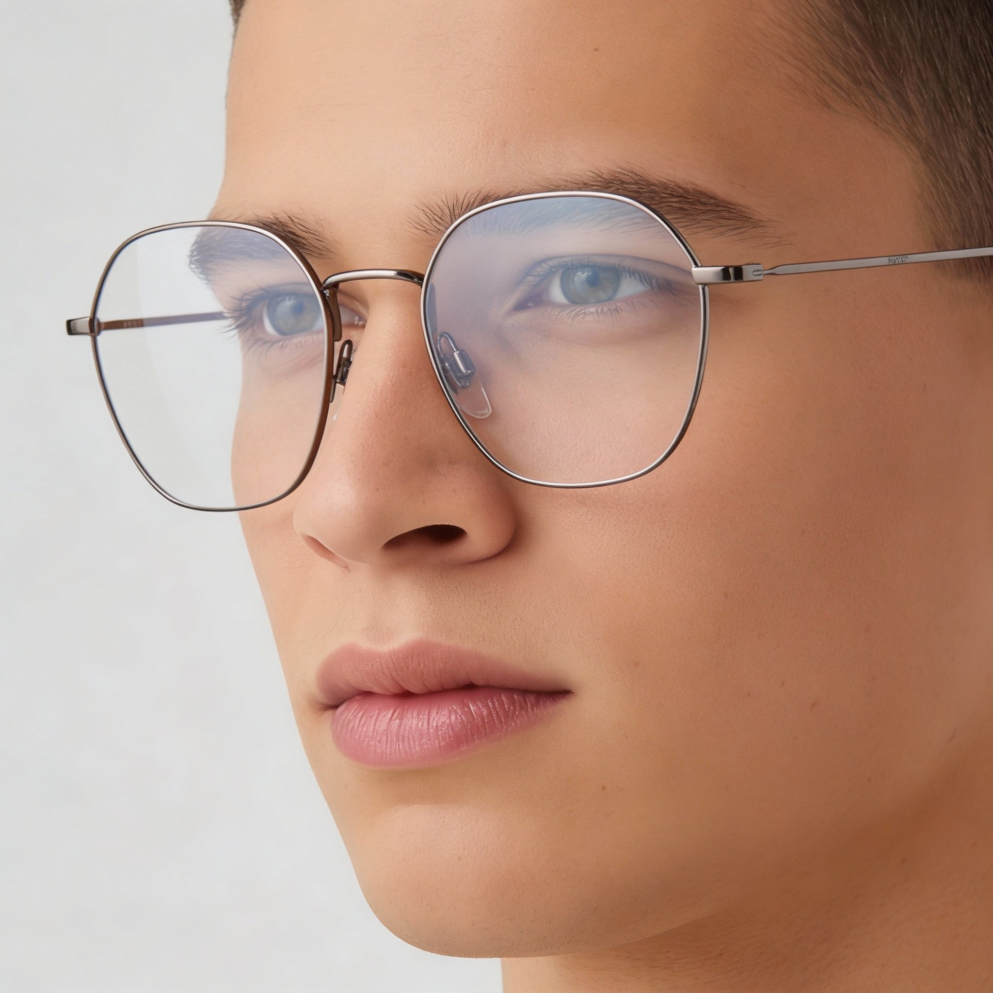 Levi's Lv 1009 Unisex Dark Ruthenium Metal Frame Round/Oval Eyeglasses Lens 51mm Bridge 20mm Temple 145mm, Photo 5