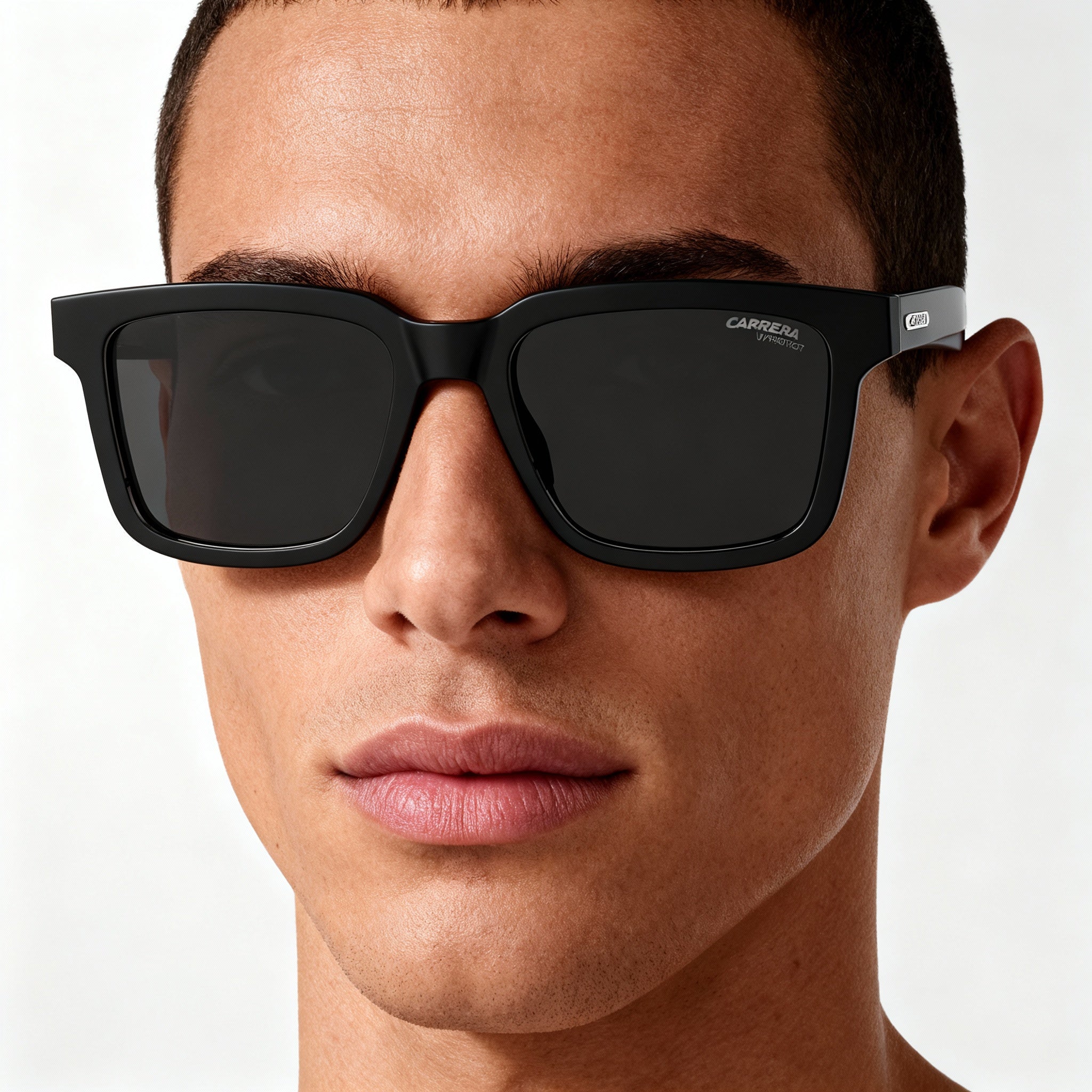 Carrera 251/S Unisex Black Acetate Full Rim Square Non-Polarized Sunglasses 53mm Prescription-Ready, Photo 4