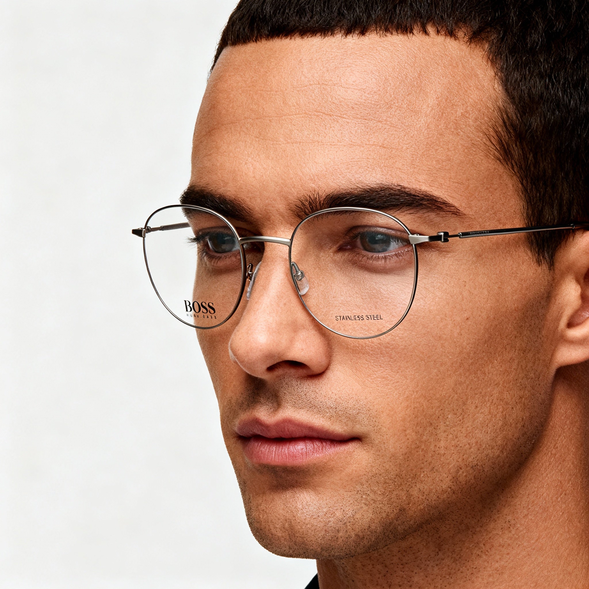 Gafas Hugo Boss 1311 para hombre, modernas, de acero aleado, no polarizadas, en ruteno mate, 50 mm, Photo 4
