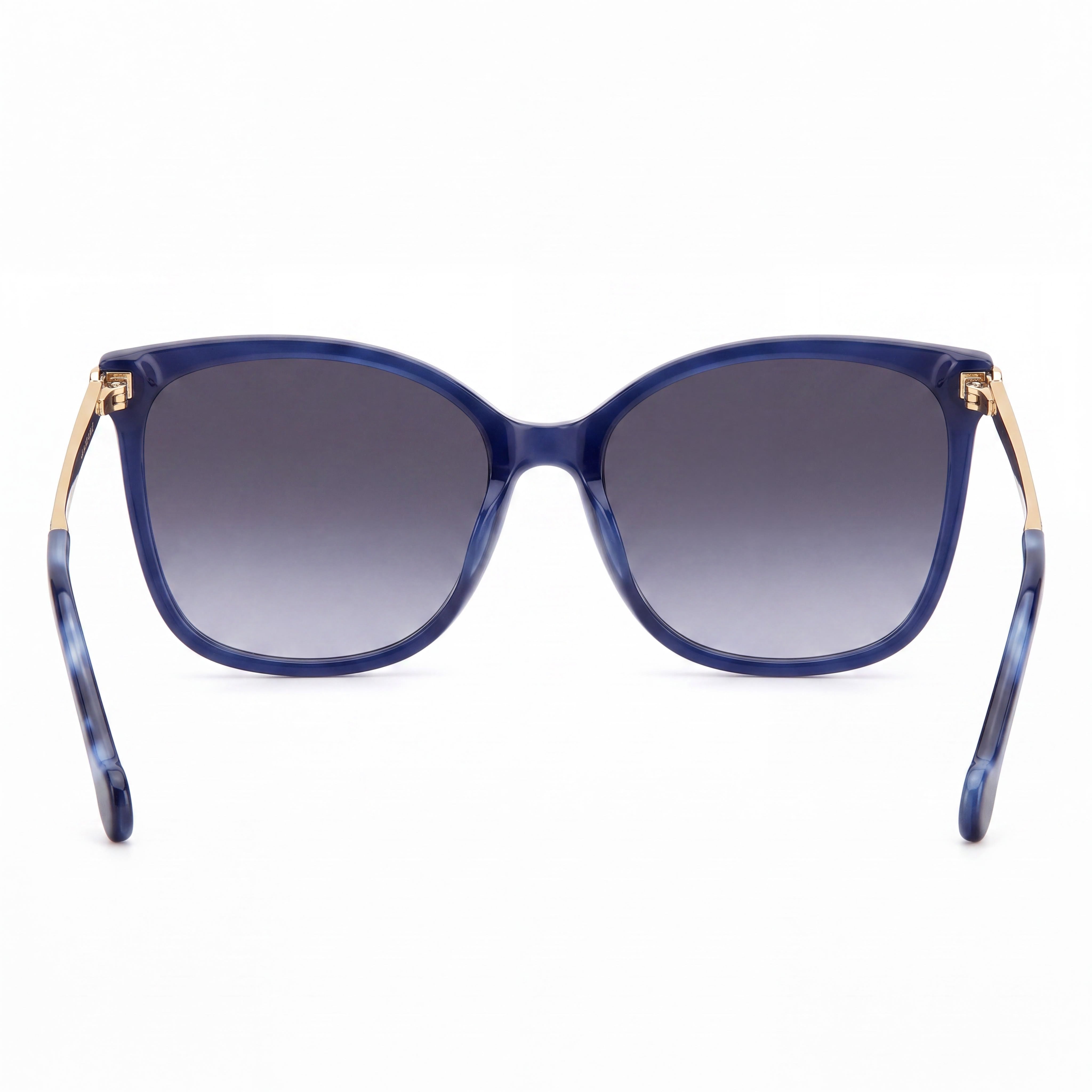 Carolina Herrera Modern Women's Acetate Blue Frame Grey Azure Lens Sunglasses, Photo 4