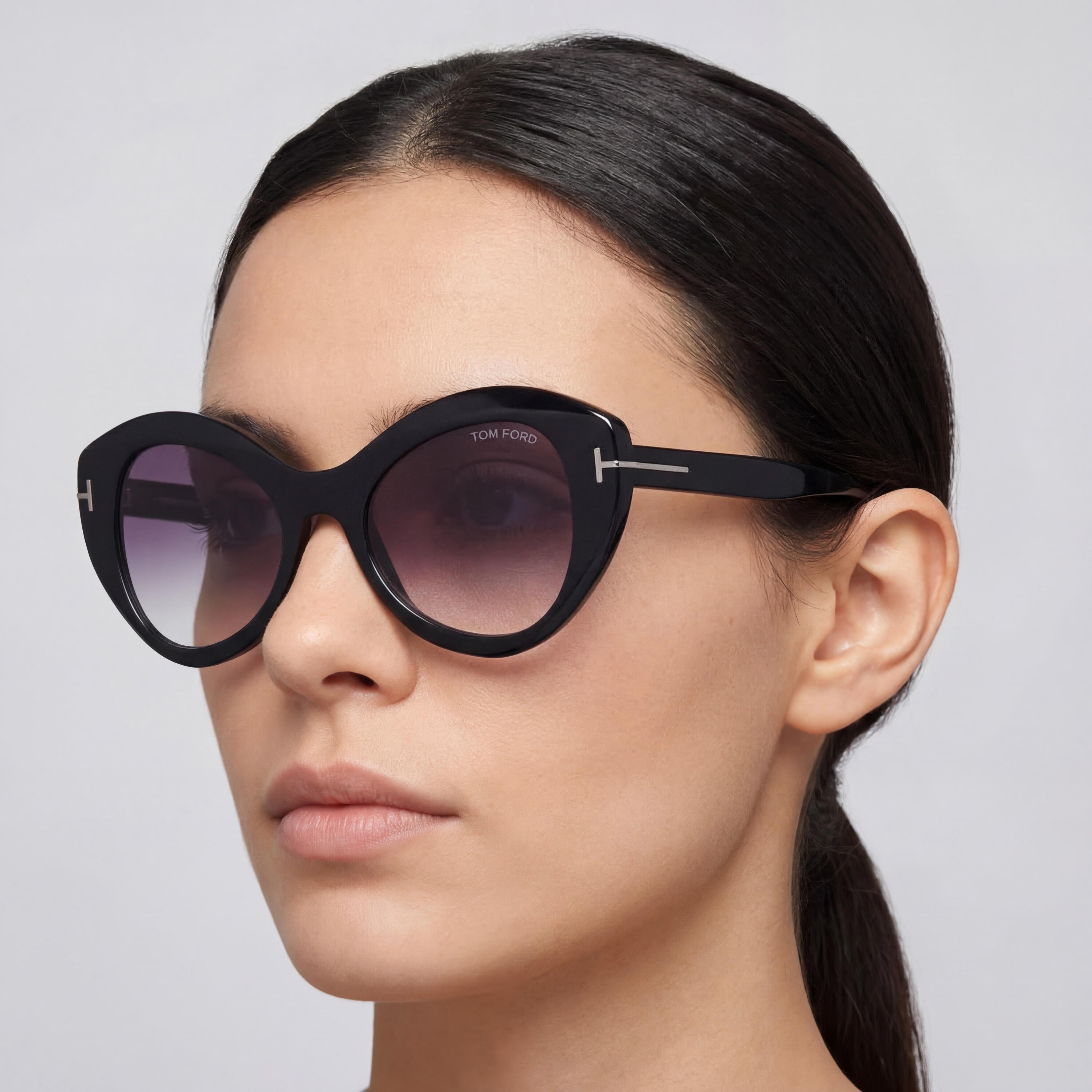Tom Ford Classic Women's Multi-coloured Plastic 100% UV Protection Non-Polarized Sunglasses 52mm, Photo 3