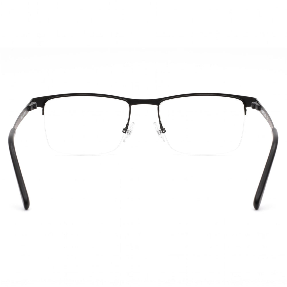 Chesterfield Men's Ch 113xl Black Metal Frame Eyewear with Clear Polycarbonate Lenses, Size 55-19-150