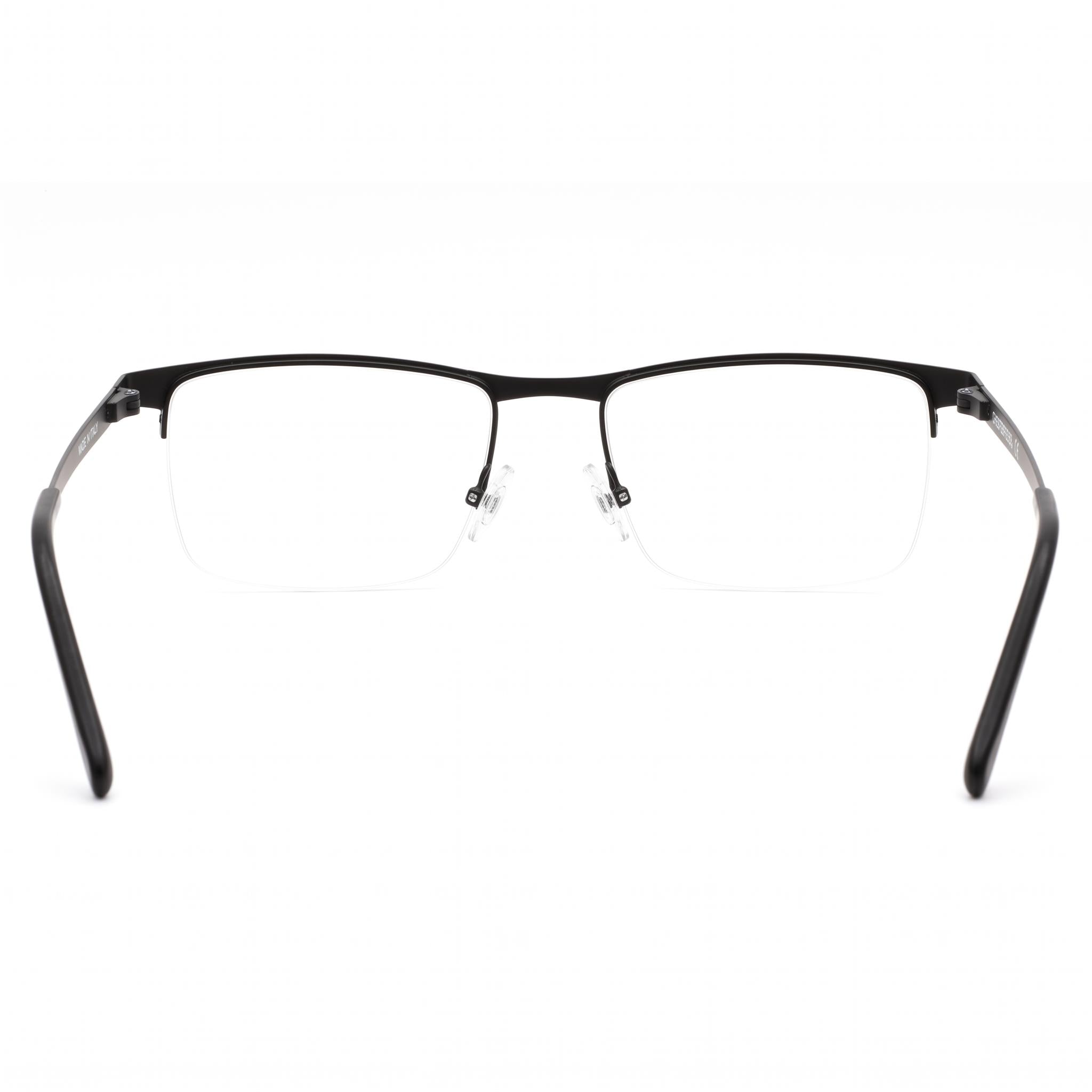 Gafas Chesterfield para hombre Ch 113xl con montura de metal negro y lentes transparentes de policarbonato, talla 55-19-150, Photo 3