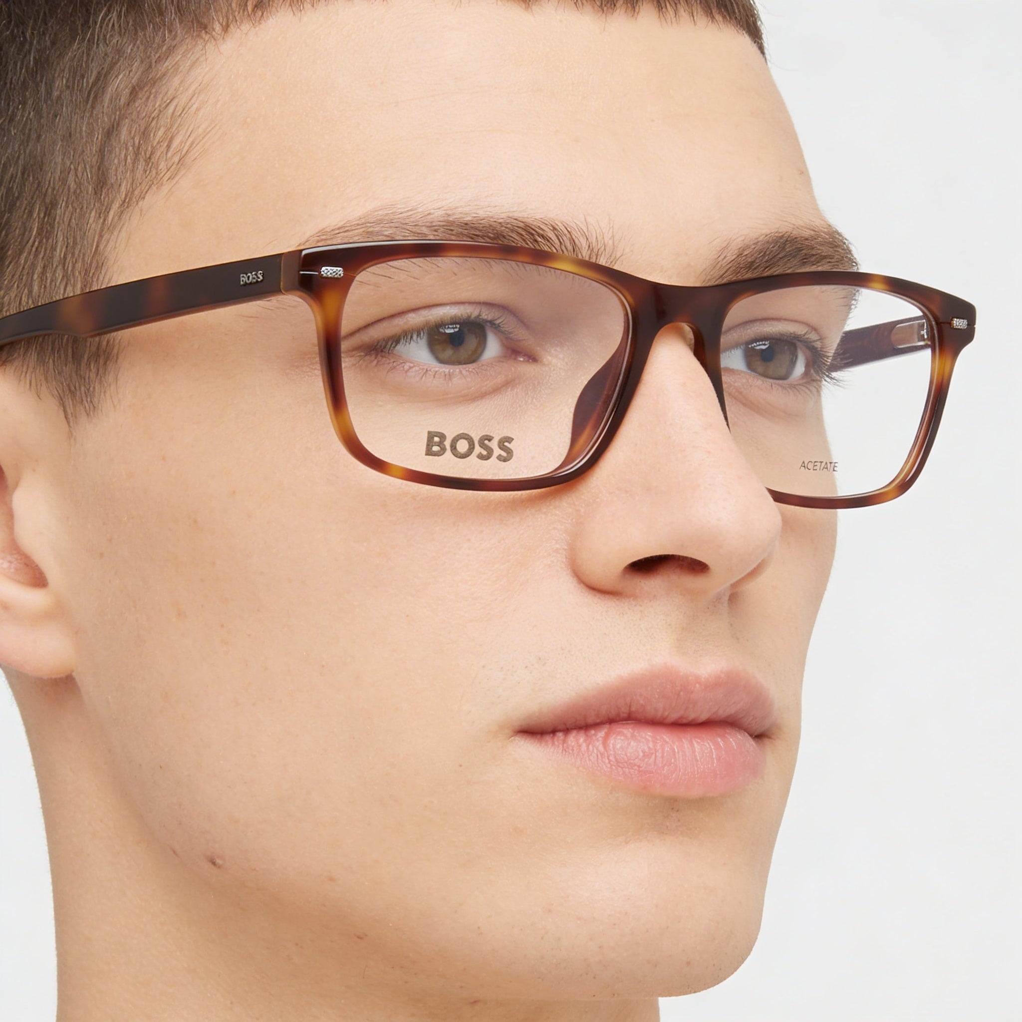 Gafas de sol unisex Boss Audio Systems Boss 1478/F de acetato Havana con montura de 55 mm y lentes transparentes de demostración., Photo 3