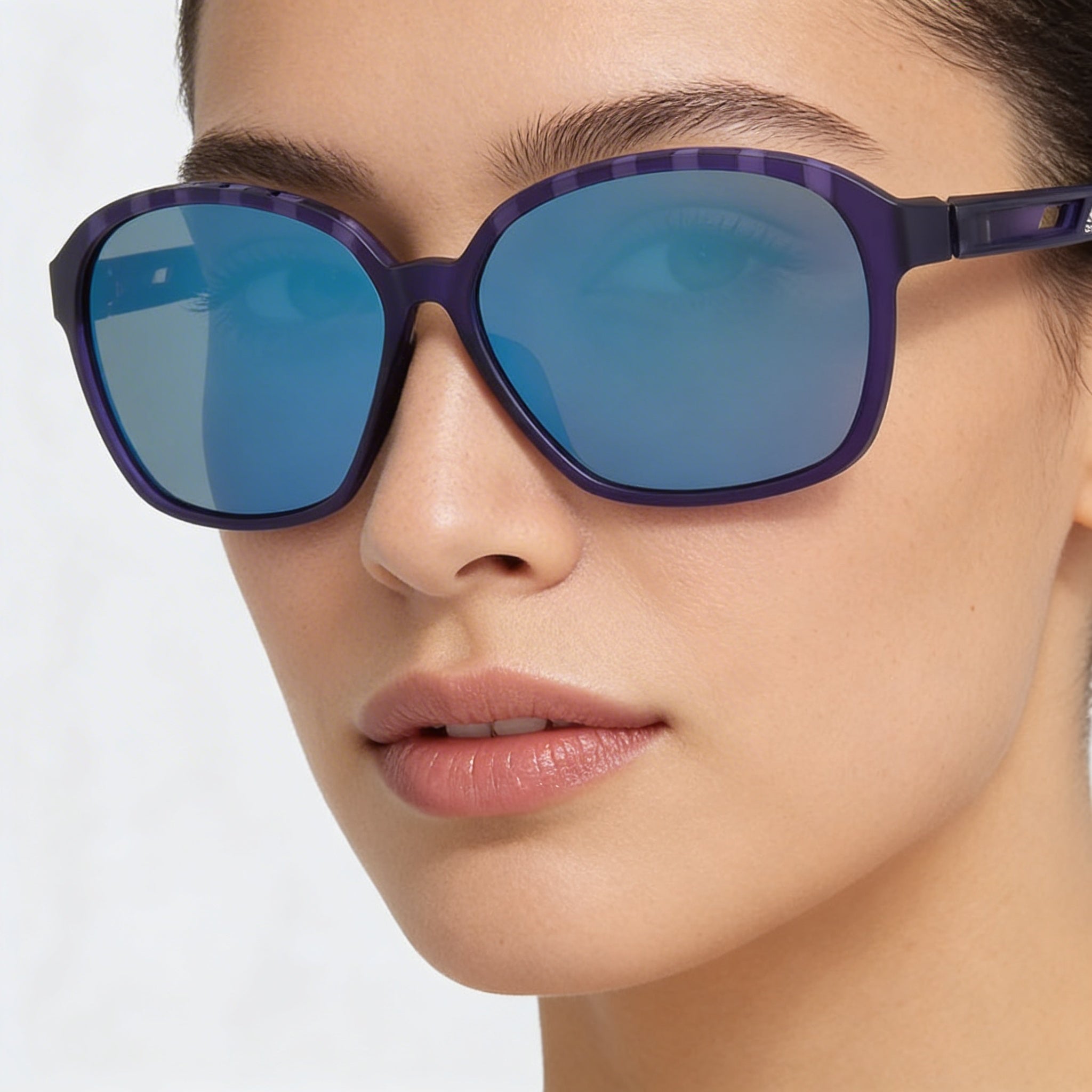 Gafas de sol adidas Contemporary para mujer, de plástico violeta mate, 62 mm, polarizadas, grises, 100 % UV, Photo 4