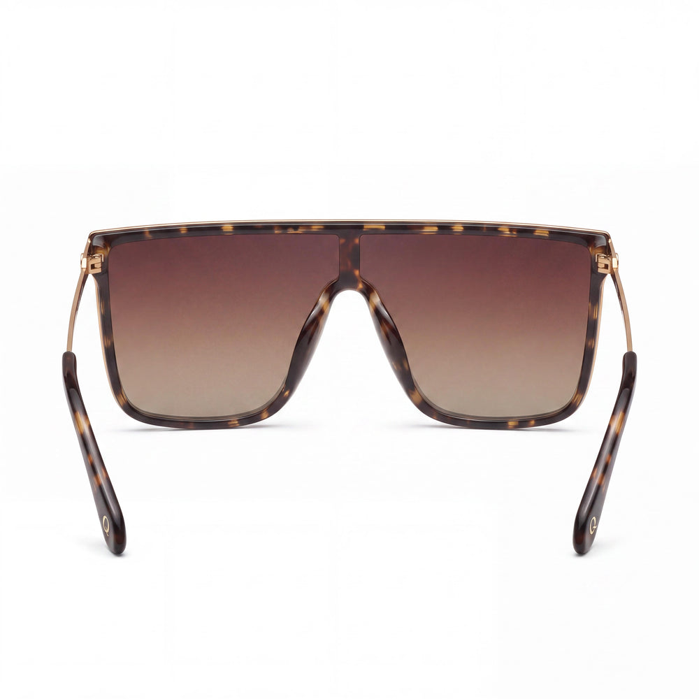 QUAY AUSTRALIA Gafas de sol de mujer Nightfall Remixed tortuga oscura chocolate pimentón montura combinada oversize con protección UV