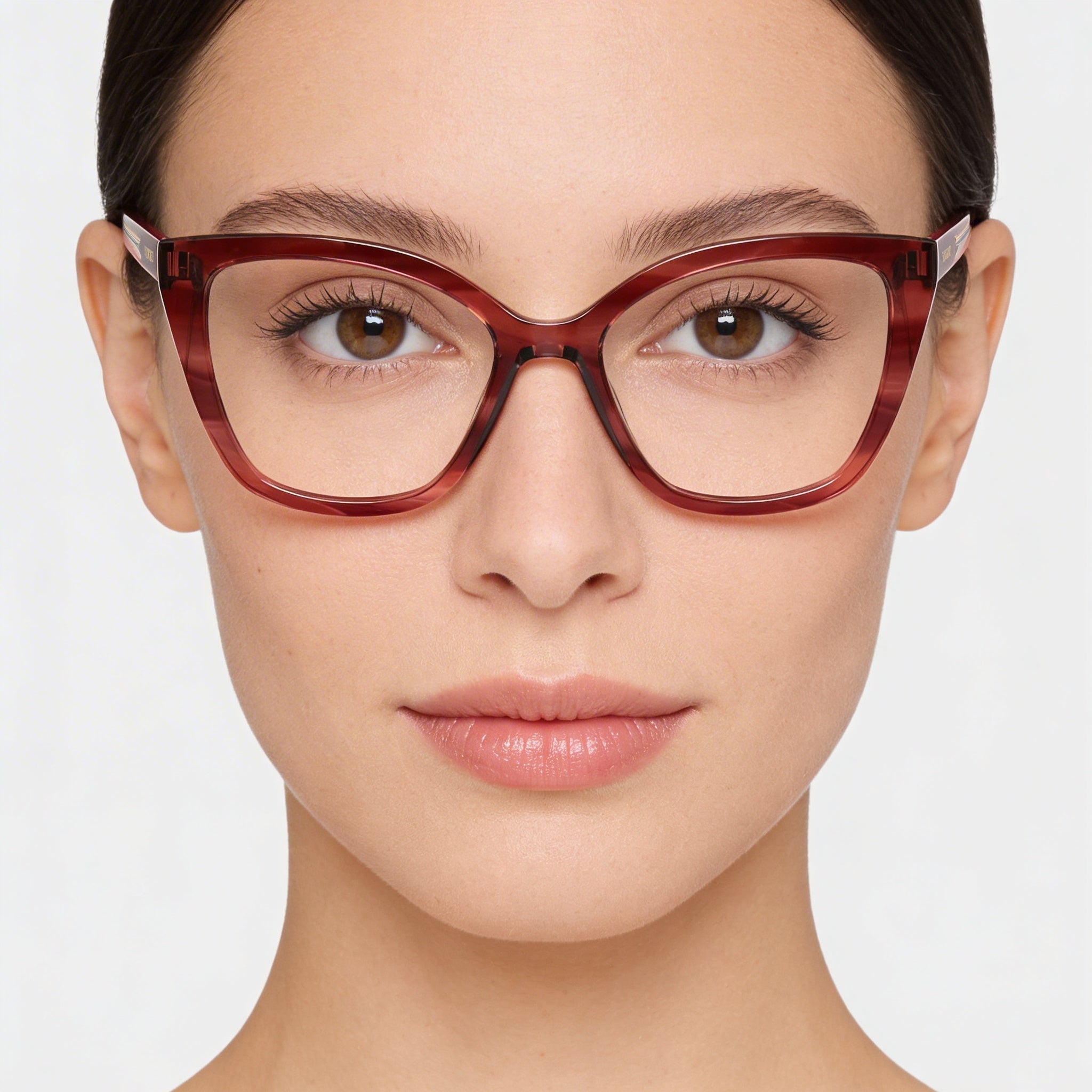 Montura de gafas de acetato rojo de cuerno Missoni casual para mujer con ancho de lente de 51 mm, puente de 17 mm, patilla de 145 mm, Photo 5