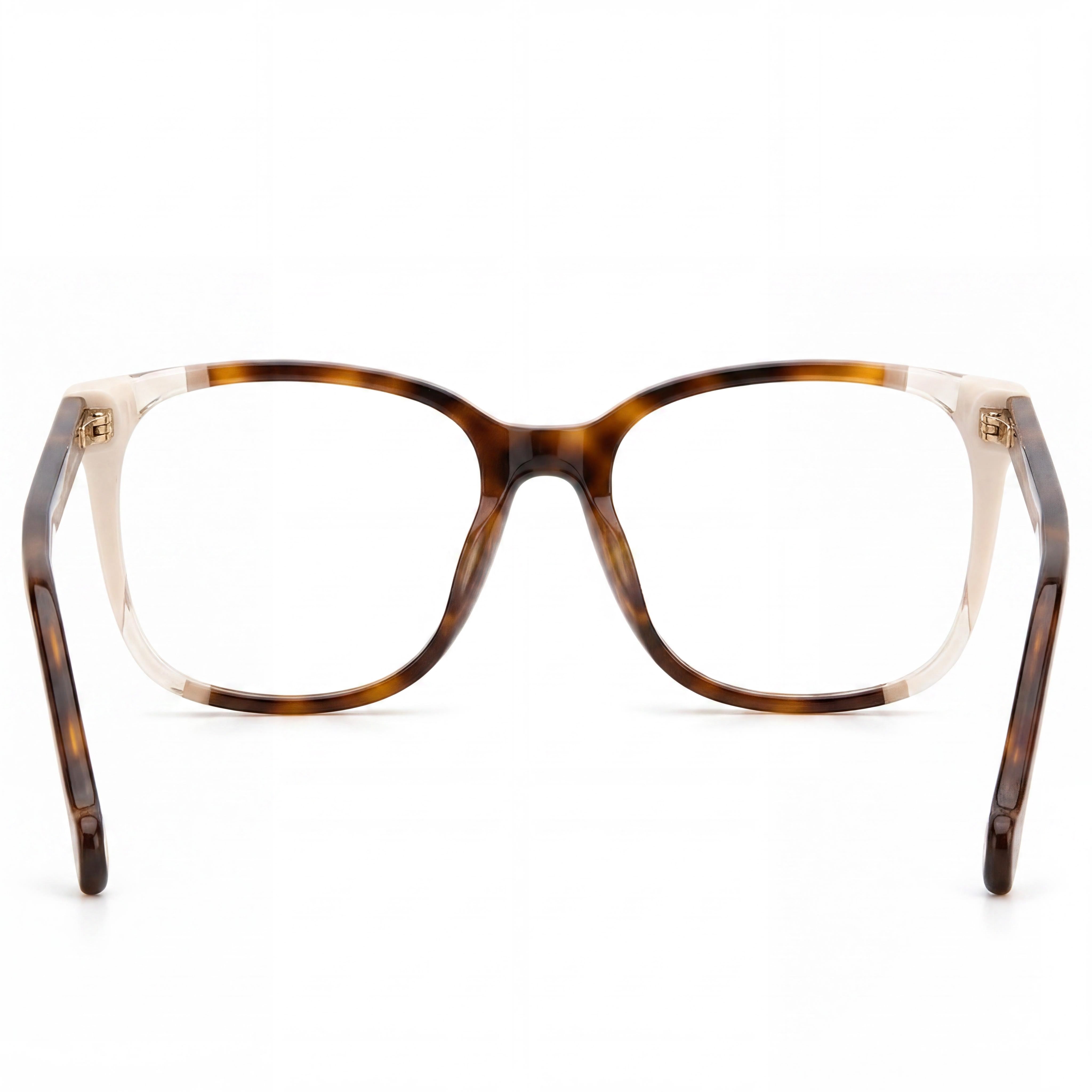 Gafas de acetato modernas Carolina Herrera para mujer, sin lentes, montura color marfil, ancho de lente de 52 mm, Photo 3
