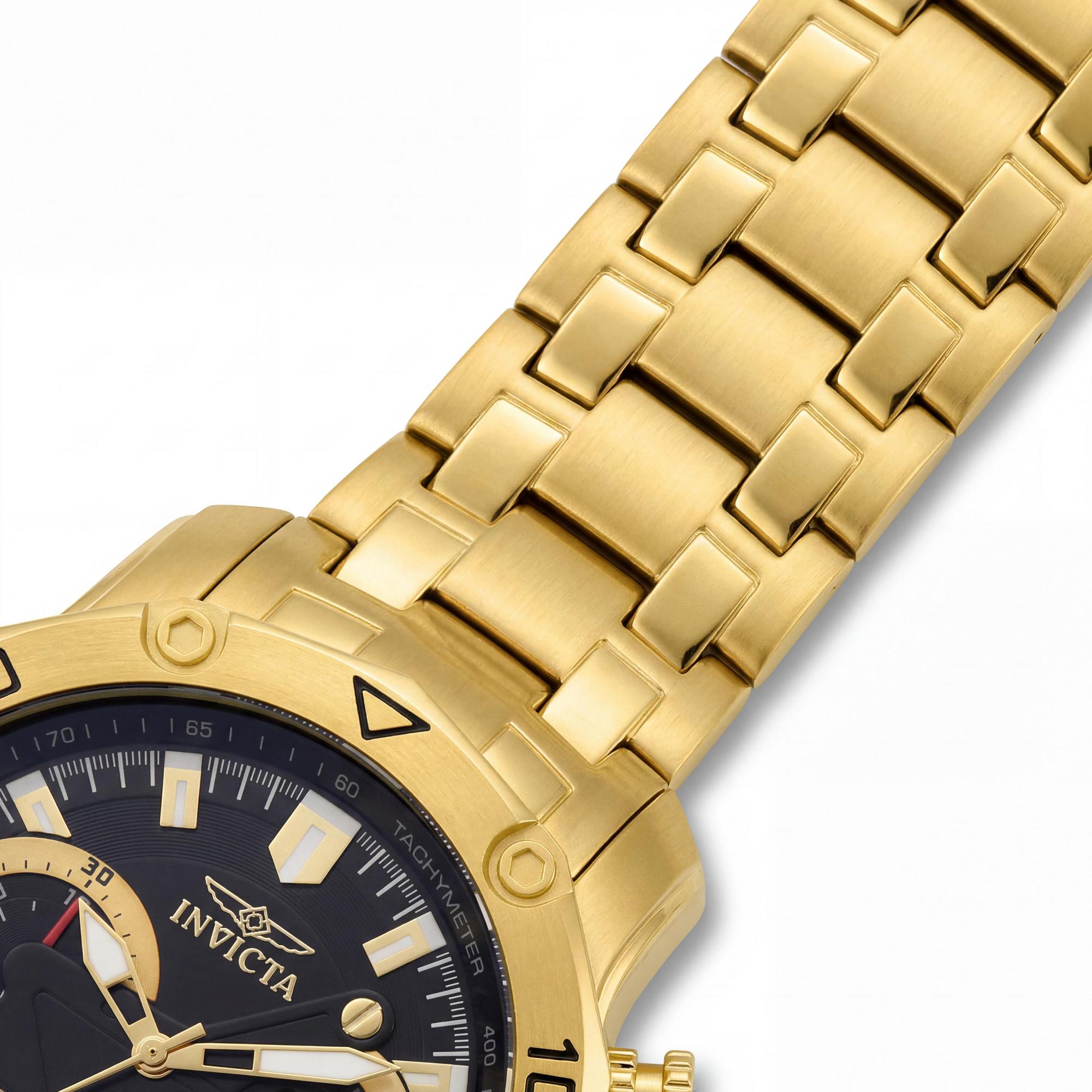 Reloj de buceo Invicta Pro Diver SCUBA 22767 de acero inoxidable dorado con cronógrafo de cuarzo y caja de 50 mm para hombre., Photo 3