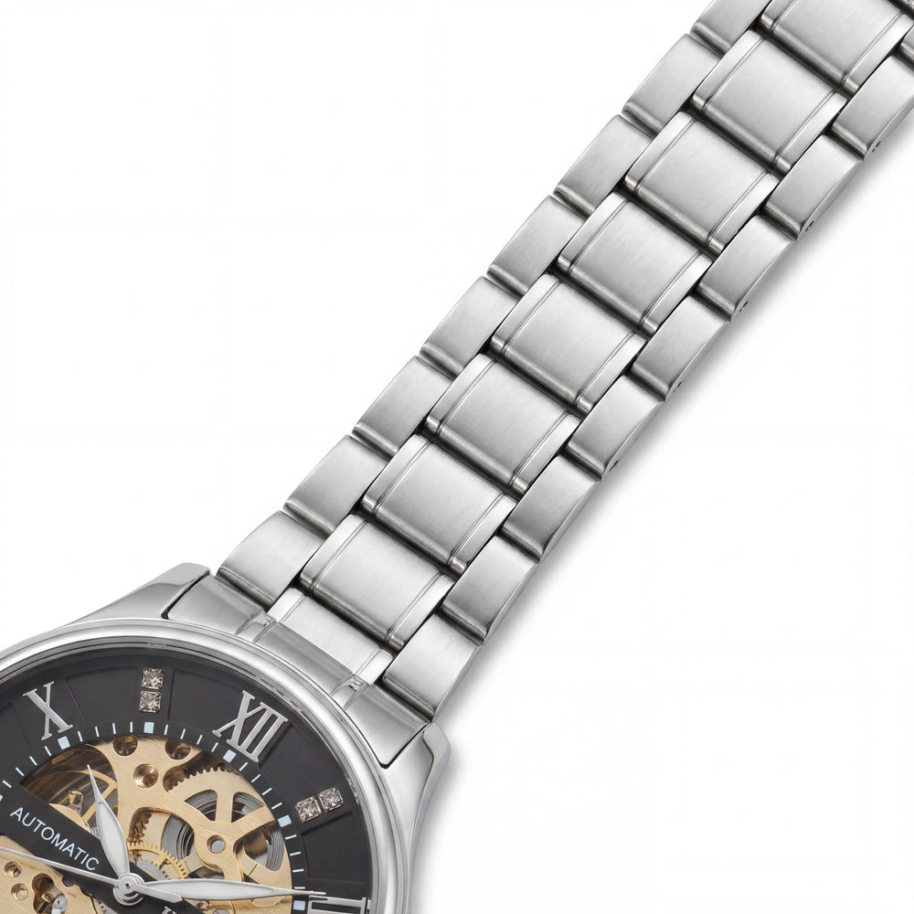 Invicta Objet D Art 69118 Men's Automatic Black Dial Stainless Steel Case & Bracelet Watch 40mm