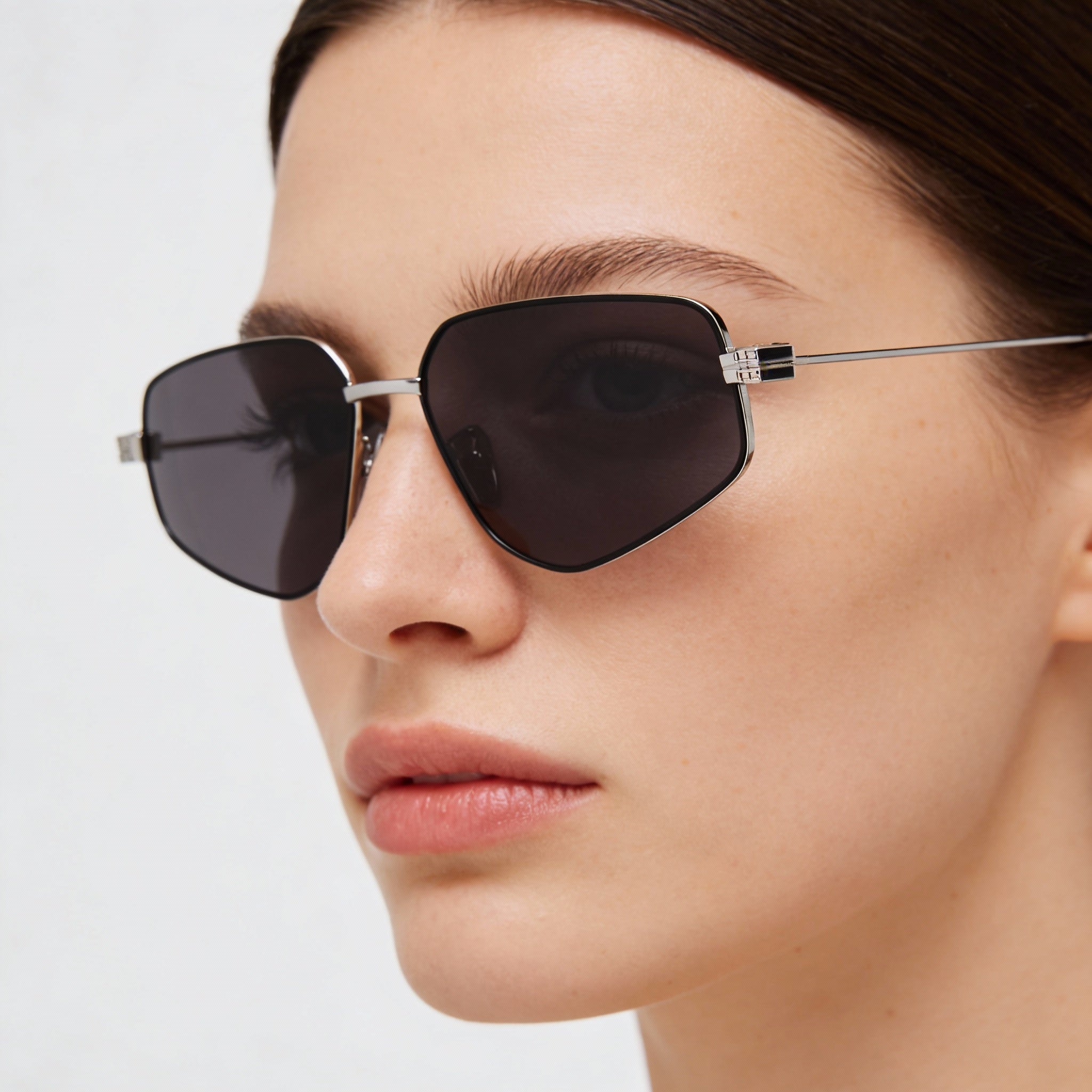 Givenchy Casual Women's Metal Sunglasses Shiny Palladium Smoke 57-14-140, Photo 4