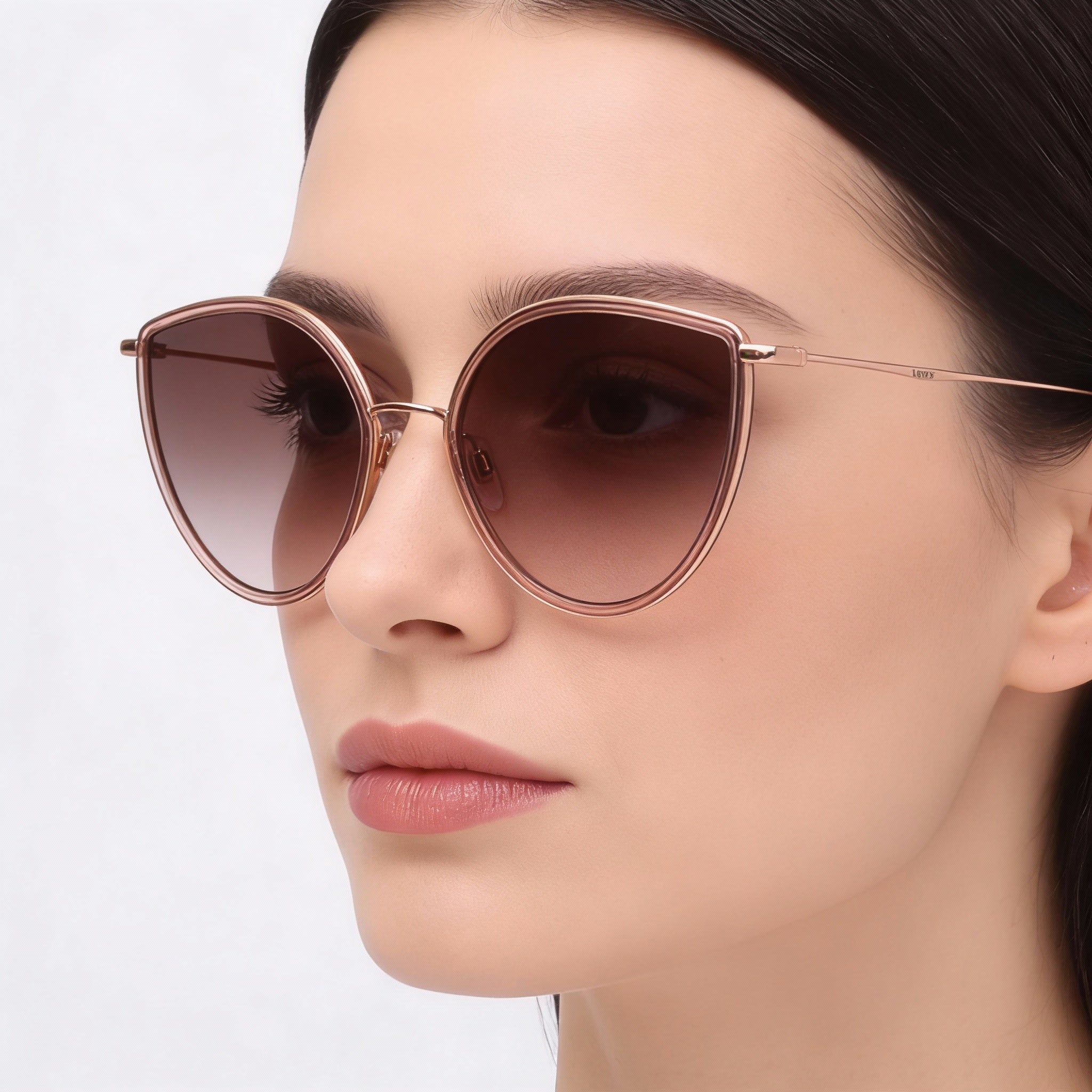 Gafas de sol Levi's Lv 5011/S de acero inoxidable rosa para mujer, lentes rosas de doble tono, protección UV, 56 mm, Photo 3