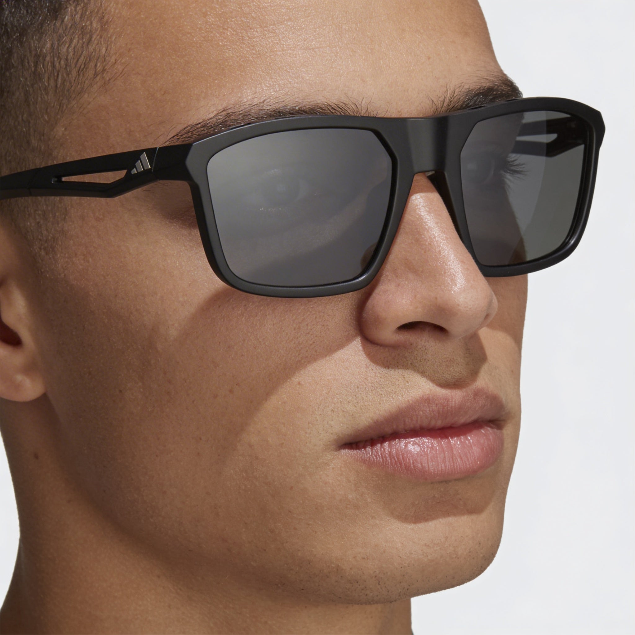 adidas Modern Men's Matte Black Plastic Frame Sunglasses with Grey UV Protection Non-Polarized Lenses 57mm, Photo 5