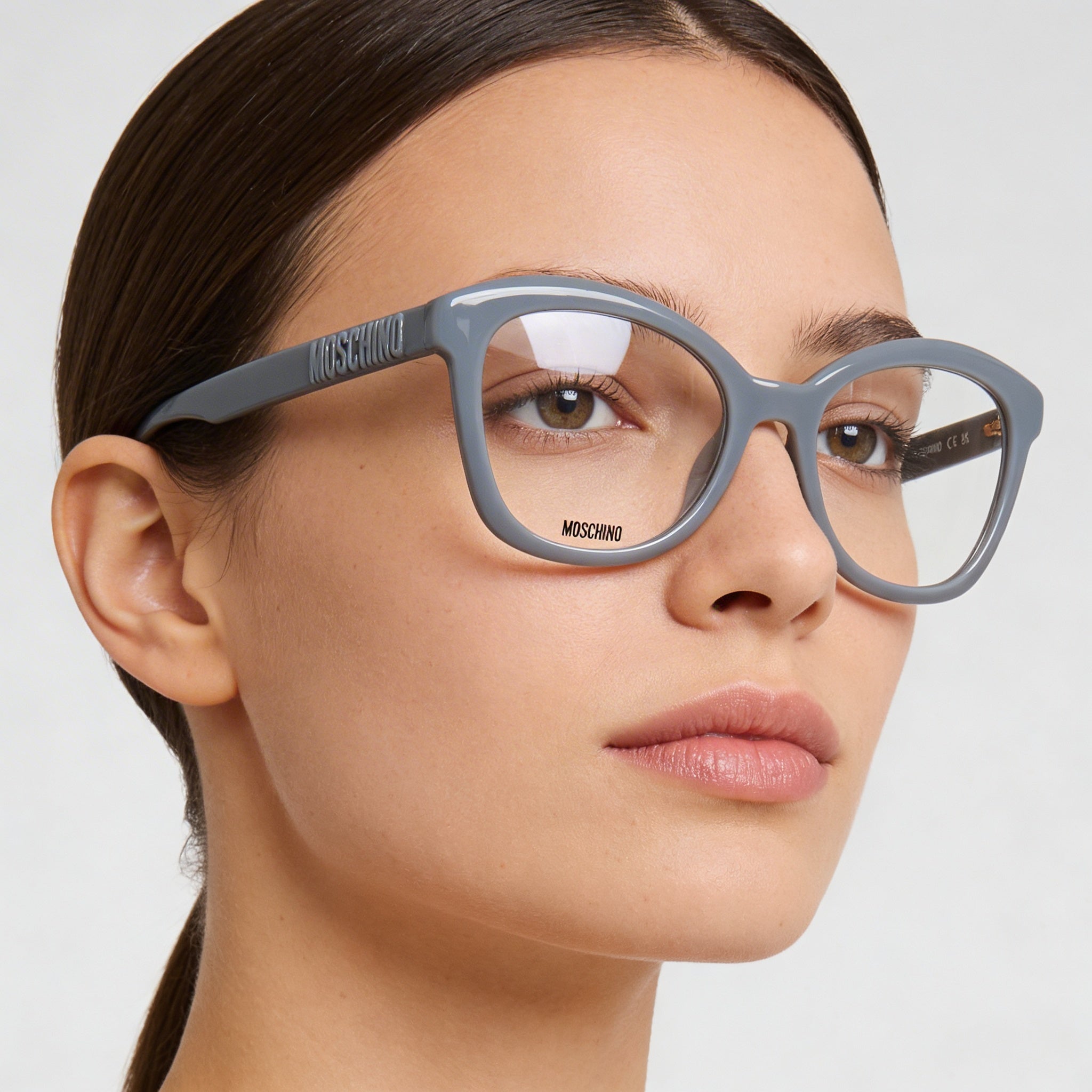 Gafas Moschino Casual para mujer con montura de celulosa azul, lentes de 51 mm, puente de 19 mm y patillas de 140 mm., Photo 3