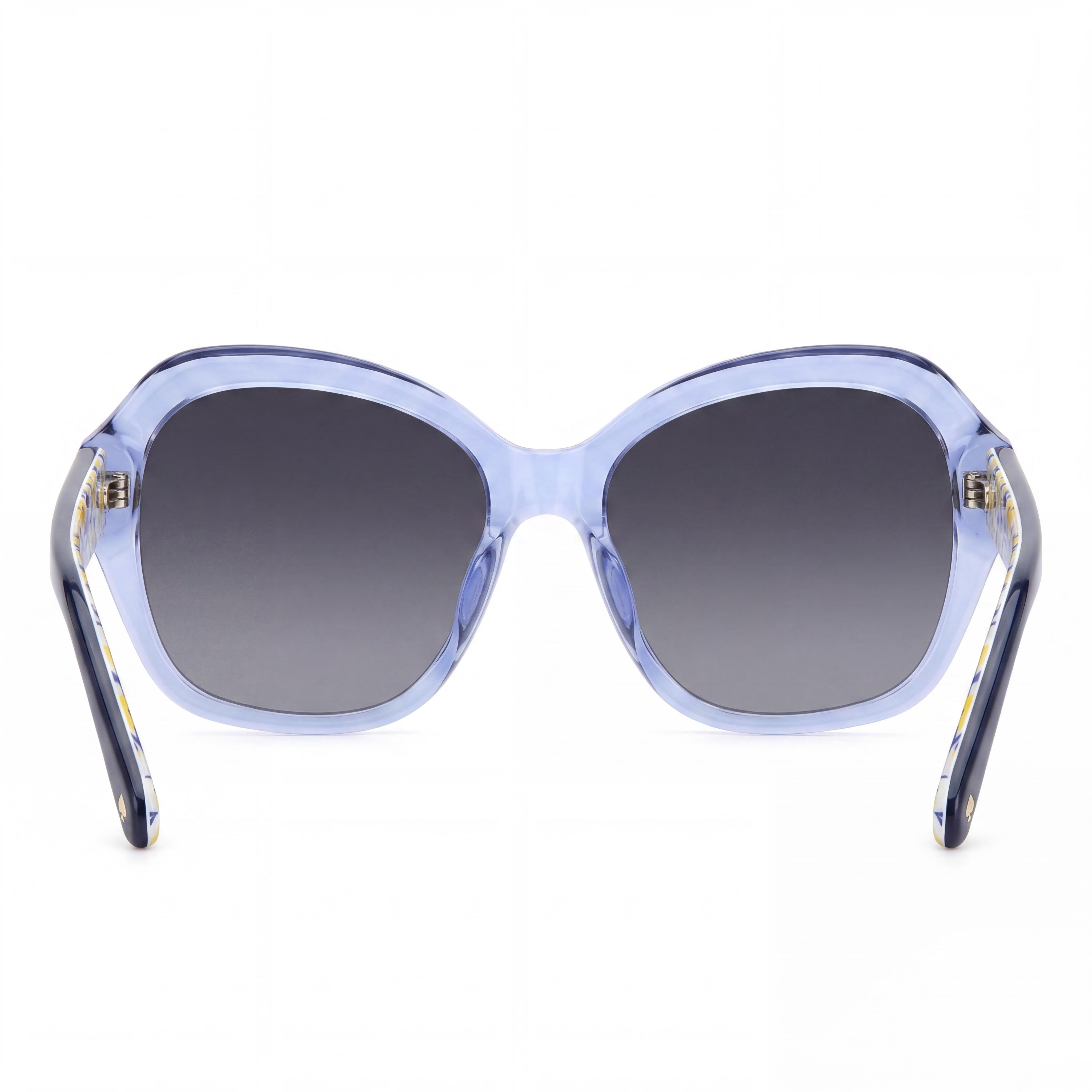 kate spade new york Casual Women's Blue Acetate Sunglasses with Dark Grey Shaded Non-Polarized Lenses 55mm, Photo 4