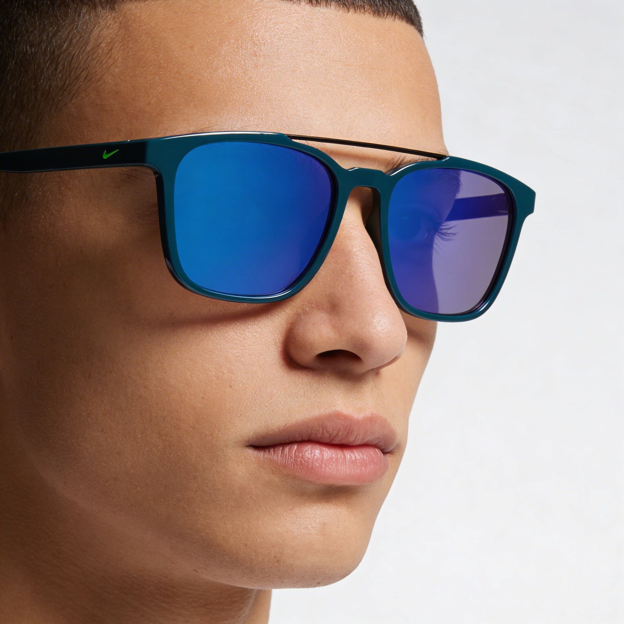 Nike Windfall Ev1208 Unisex Space Blue Plastic Frame Blue Mirror Non-Polarized UV Lenses 54mm, Photo 3