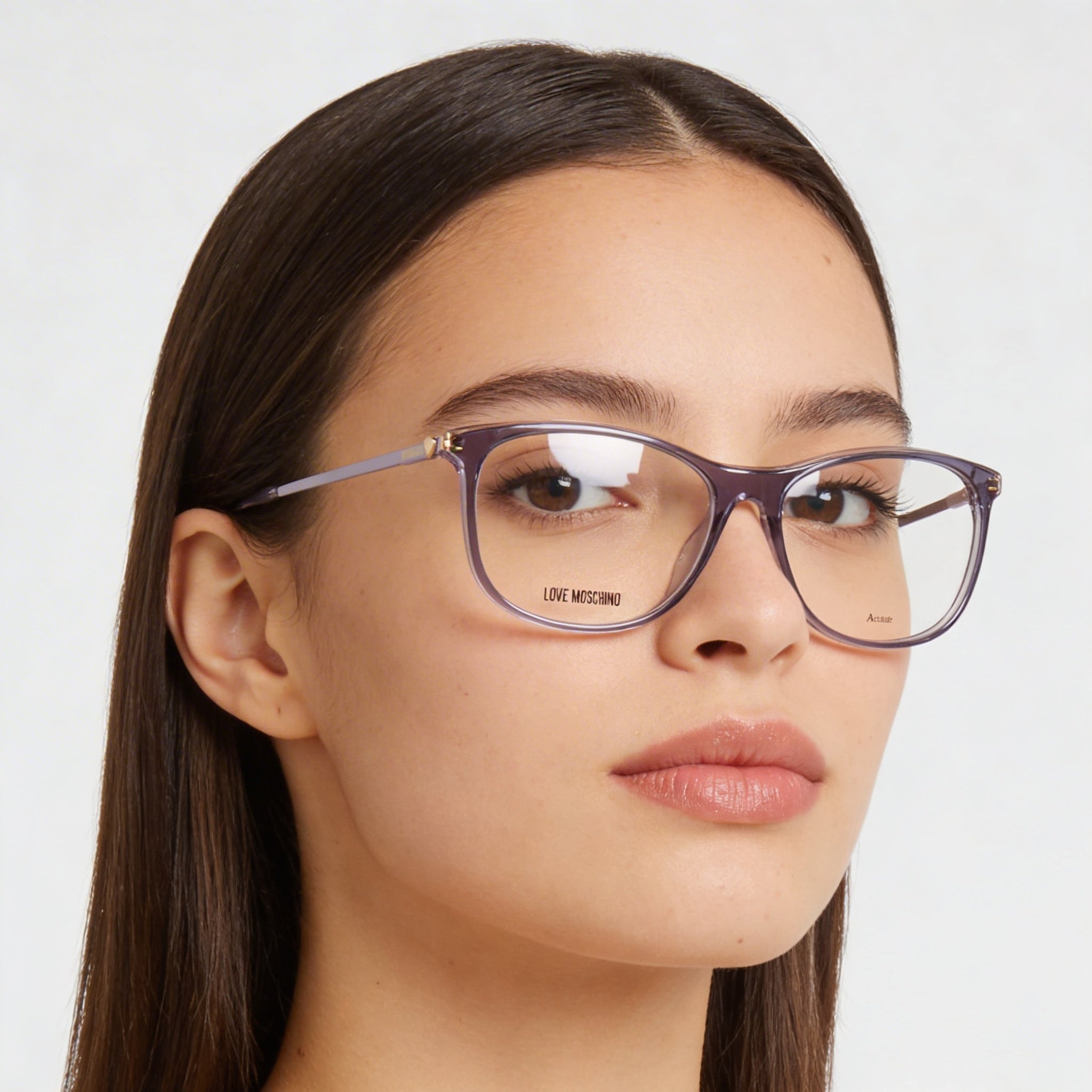 Gafas de sol de acetato Love Moschino Modern para mujer, color violeta lila, 55 mm, Photo 4