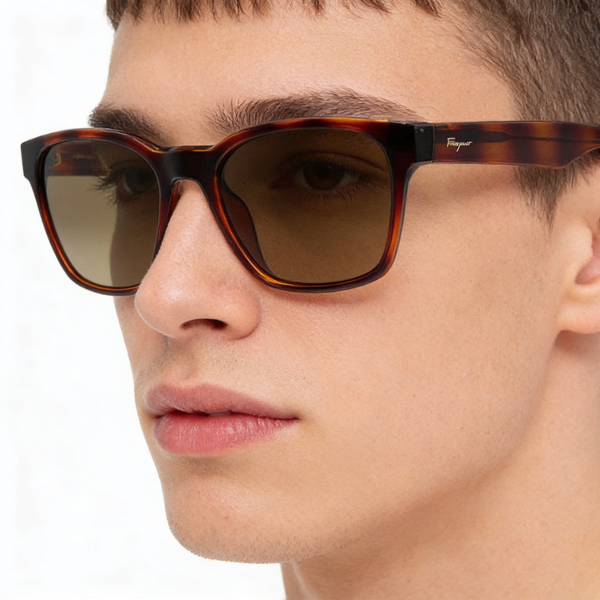 Salvatore Ferragamo Sf959s Unisex Tortoise Plastic Frame UV Protection Eyewear Brown Lens 55mm, Photo 4