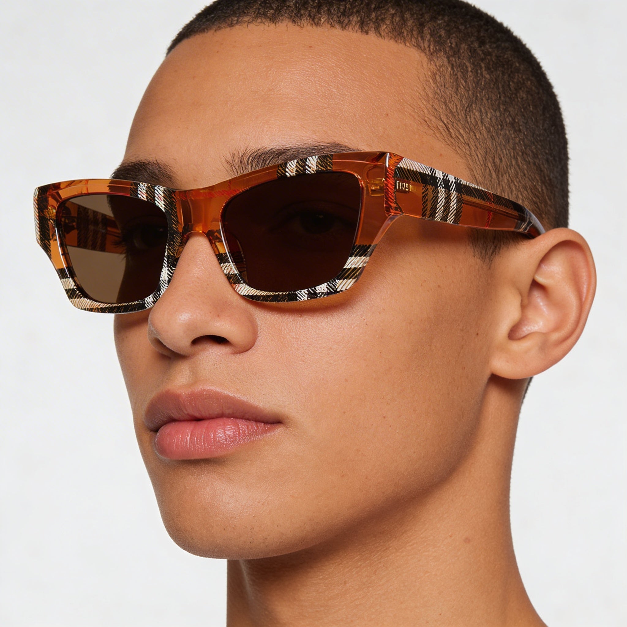 BURBERRY Wayfarers Unisex Dark Brown Plastic Frame Dark Grey Lens Sunglasses 52-19-140, Photo 5